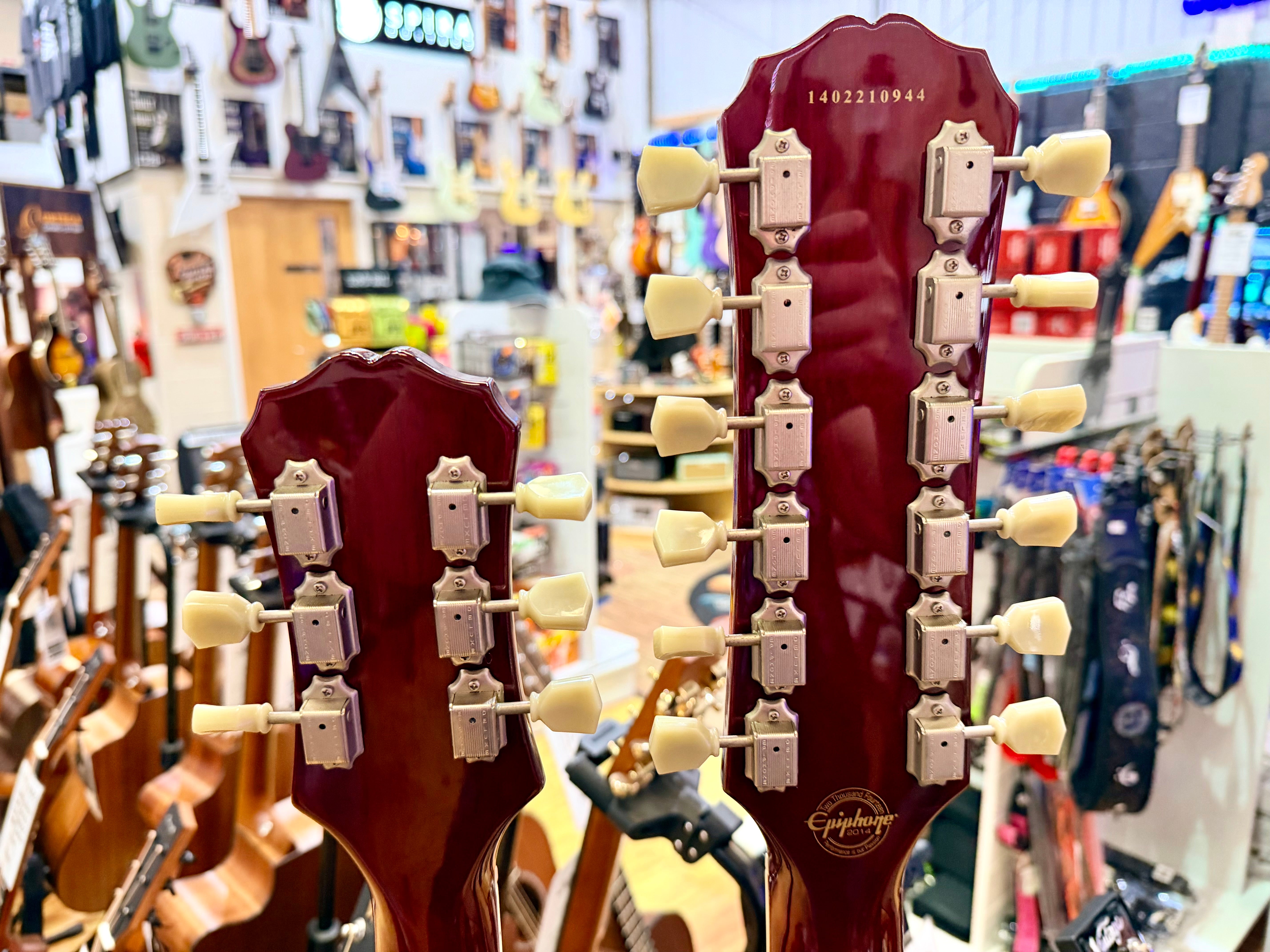 ⚡️RARE⚡️ Epiphone G-1275 Double Neck Cherry~ 2014 Limited Edition 6/12 String!