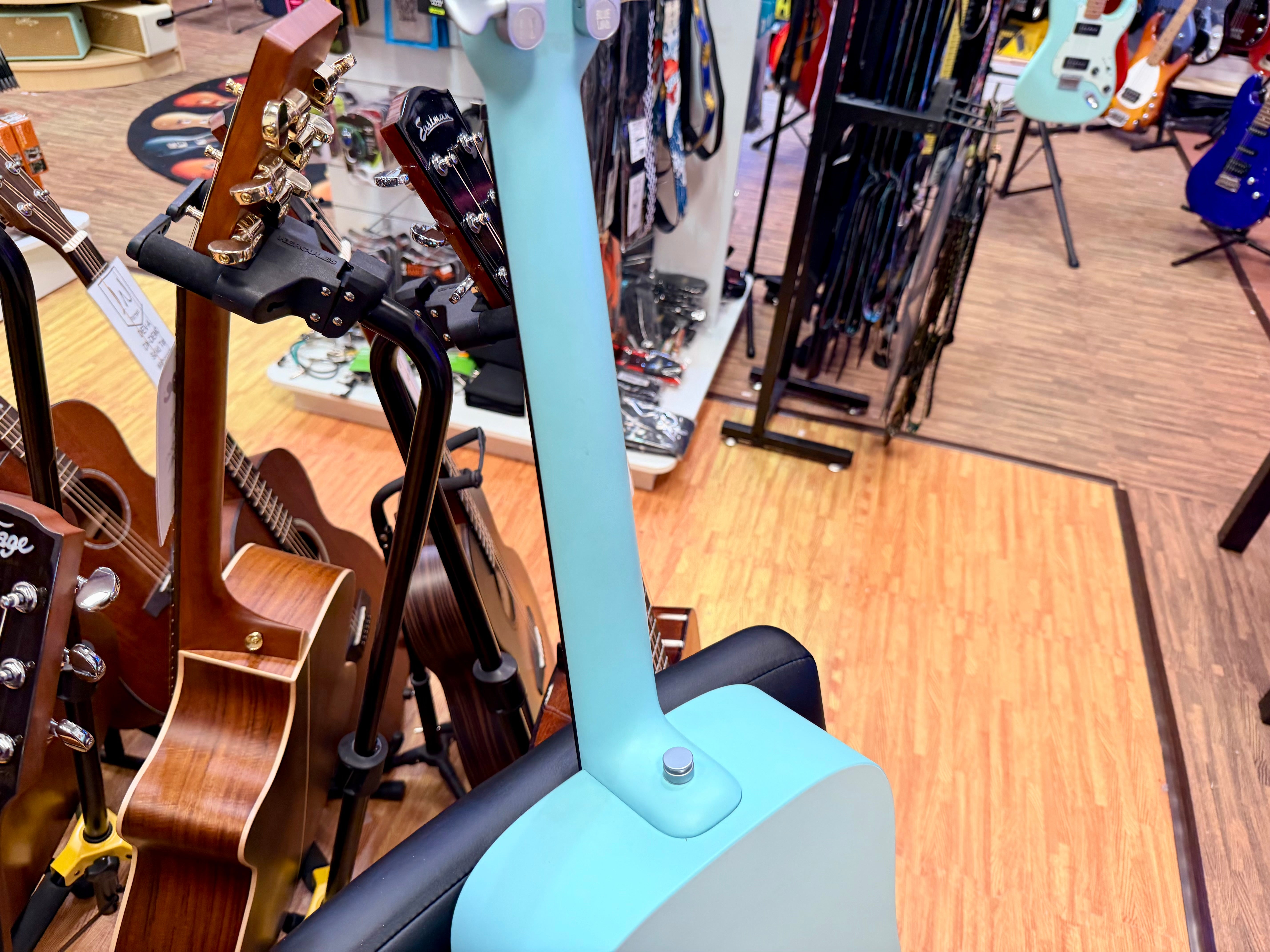 ✨EX-DEMO✨ Blue Lava Touch Smart Guitar Aqua/Mint Green~ 36” Electro-Acoustic!