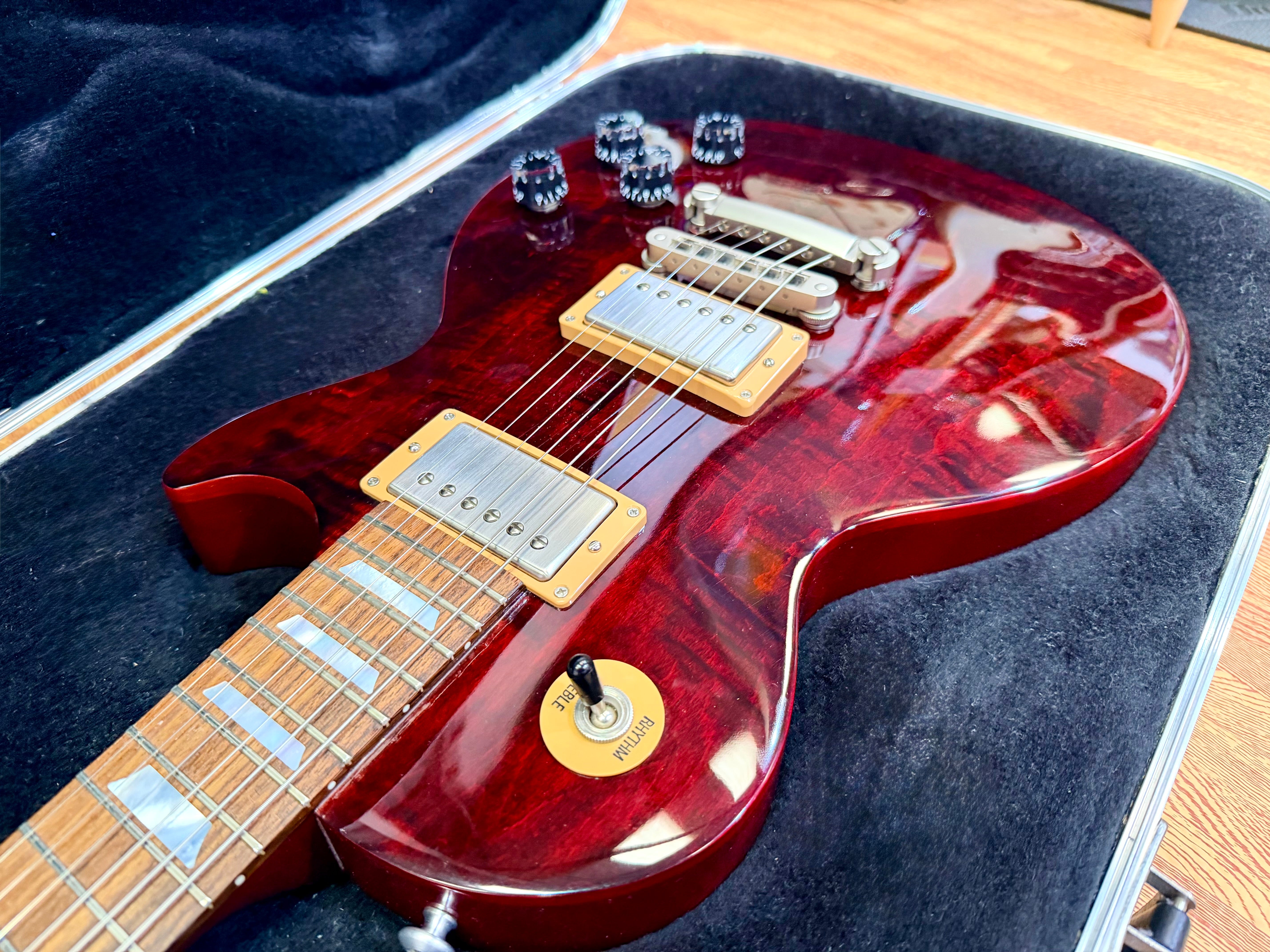 ✨2015✨ Gibson Les Paul Studio~ Wine Red Figured Top~ 100th Anniversary + Case!