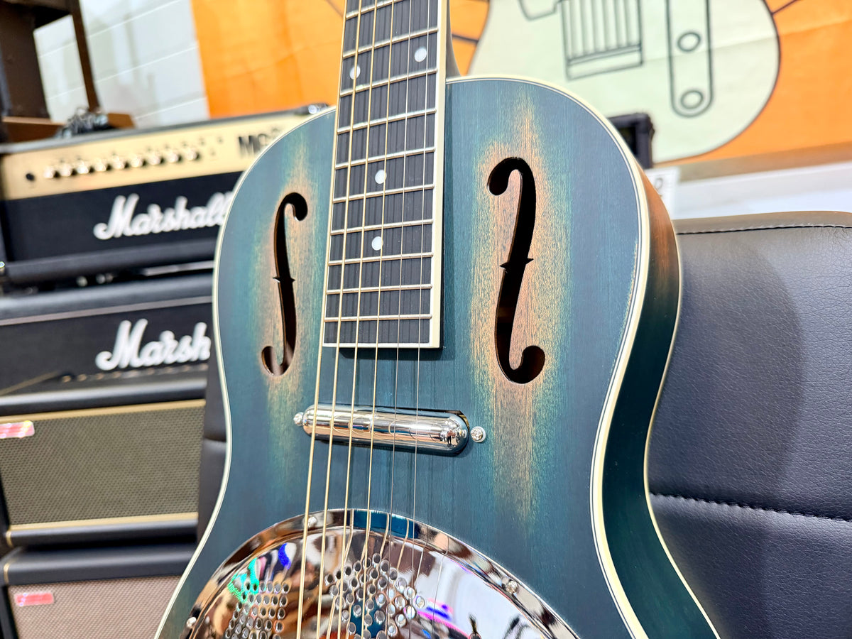 🔥NEW🔥 Ortega Americana Series RRG30E-DD Electro-Acoustic Resonator~ Denim!