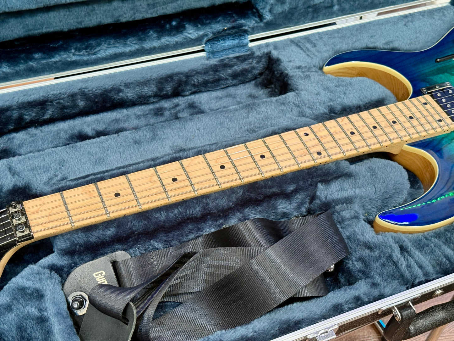 🔥2021 MINT🔥 Ibanez RG470AHMZ~ Blue Moon Burst~ Hard Case~ Zero Edge Tremolo!