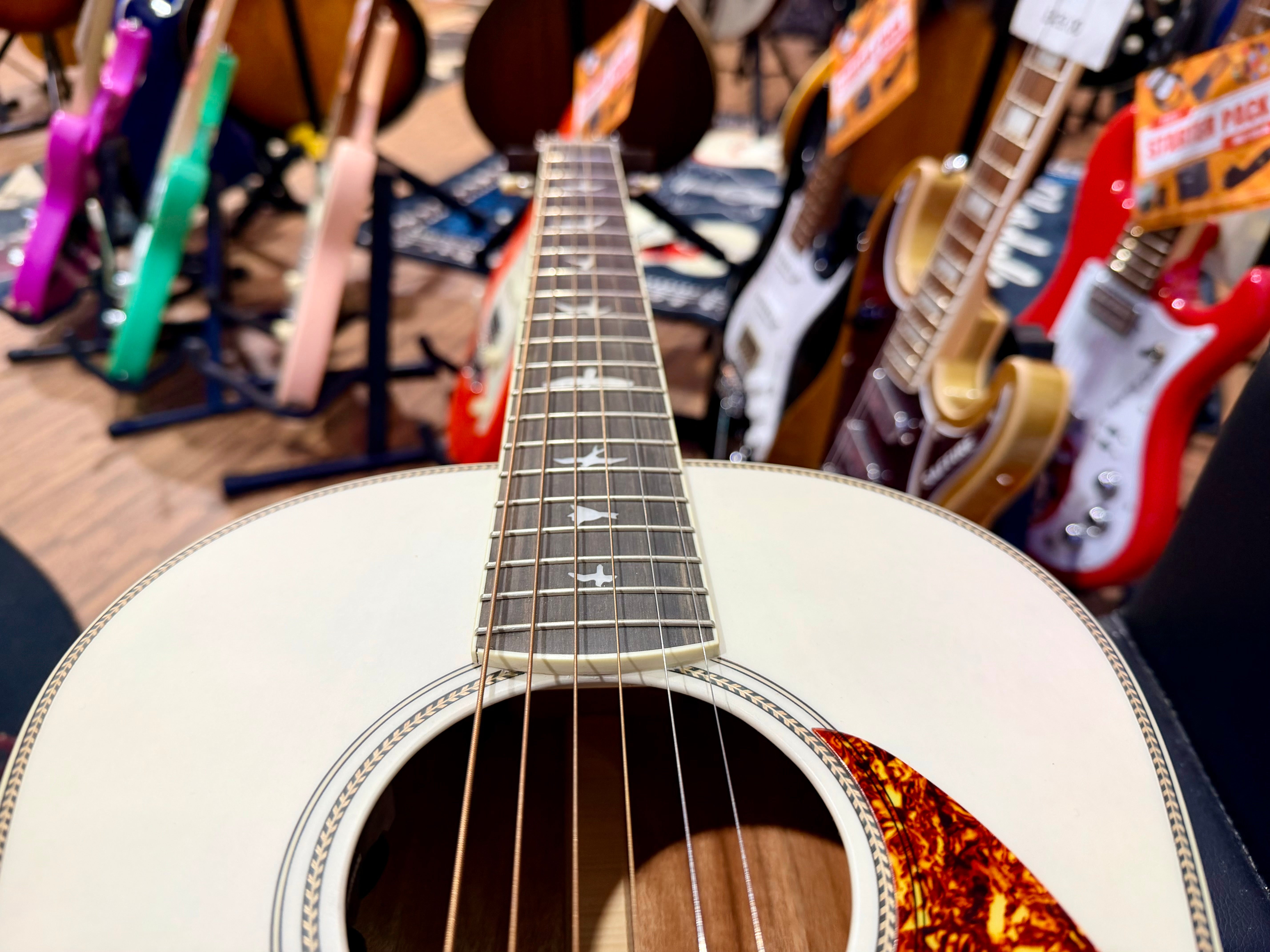 🌟2021🌟 PRS SE Tonare Parlour P20E Electro-Acoustic Guitar~ White + Gig Bag!