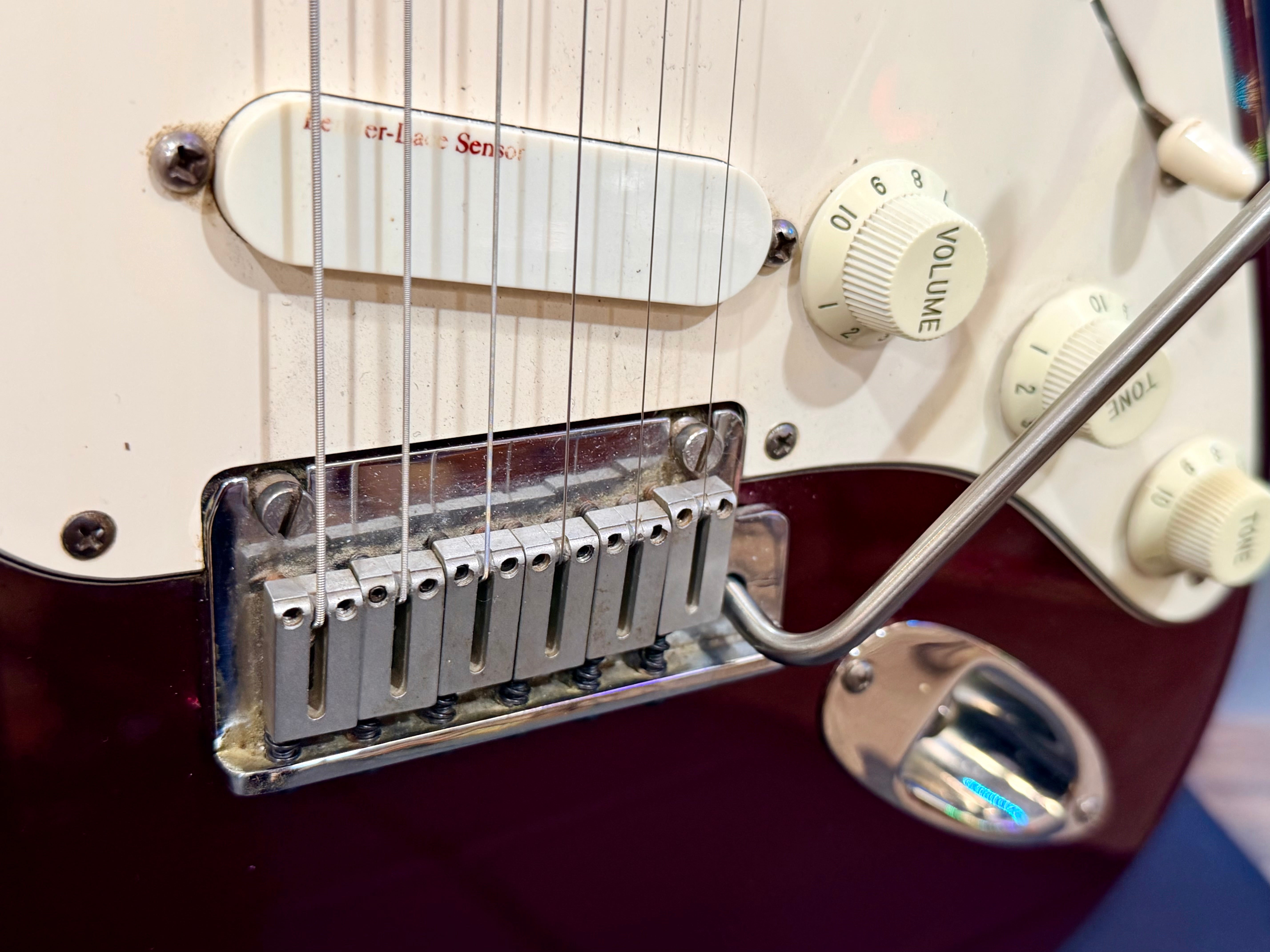 ✨1989 USA✨ Fender American Stratocaster Plus Deluxe~ Midnight Wine~ Lace Sensor