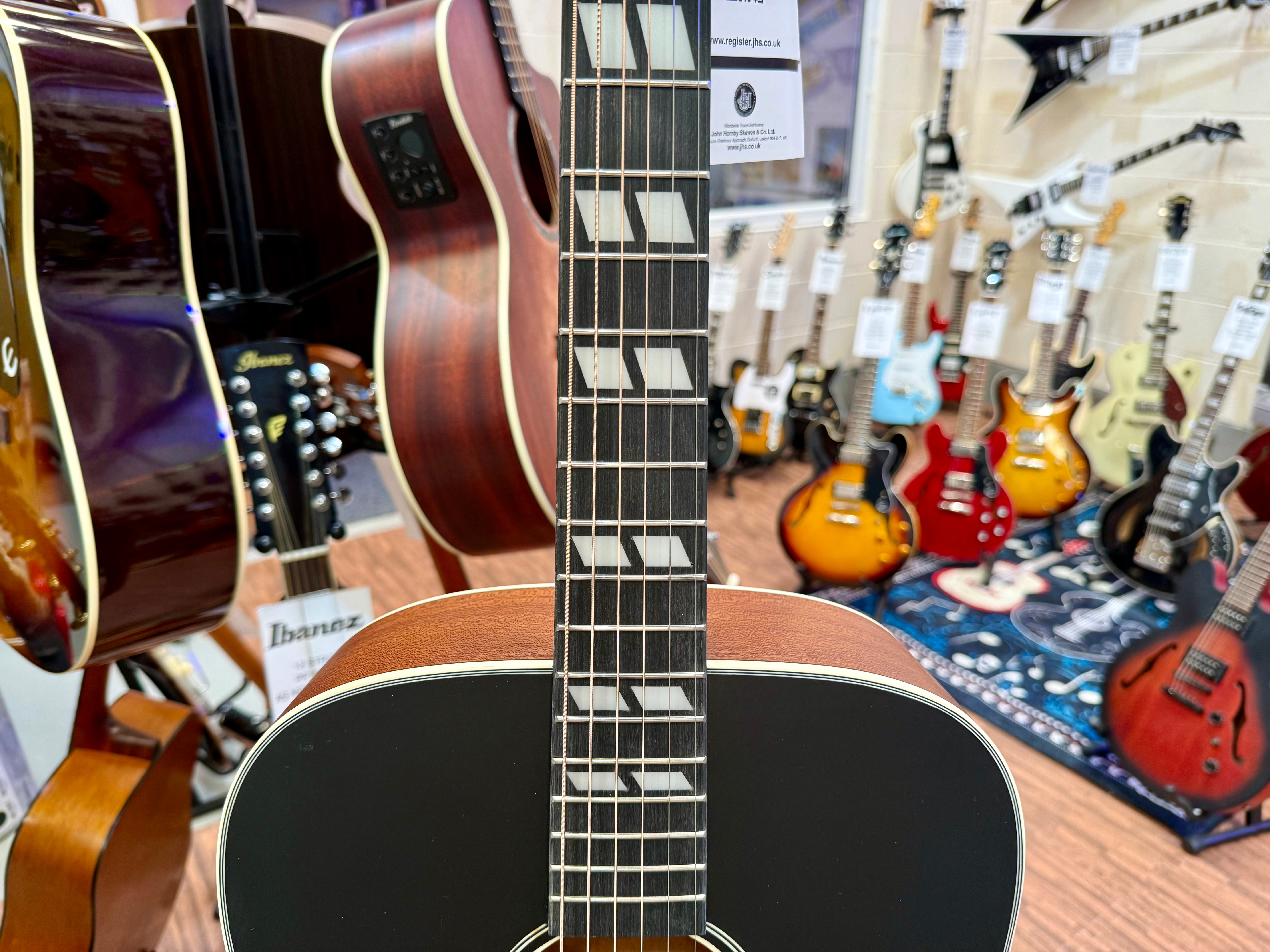 ๐NEW 2025๐ Vintage Historic Series 'Dreadnought' Electro-Acoustic Guitar VSB!