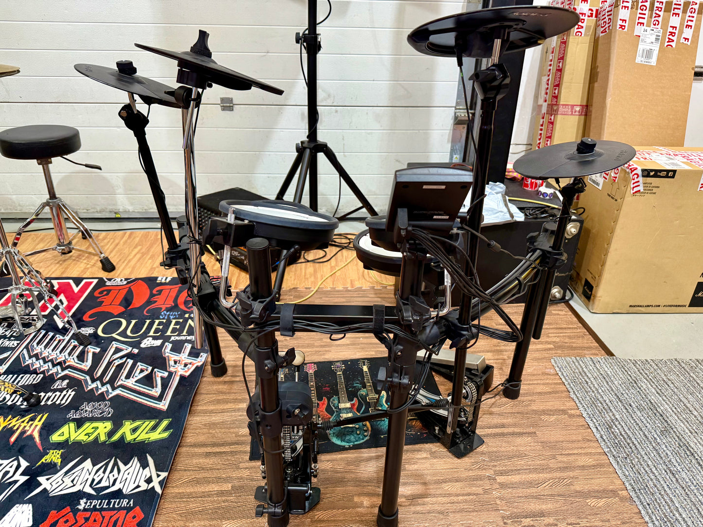 🥁 Roland TD-1DMK V-Drums Electronic Drum Kit~ With Mapex Double Bass Pedal !🥁