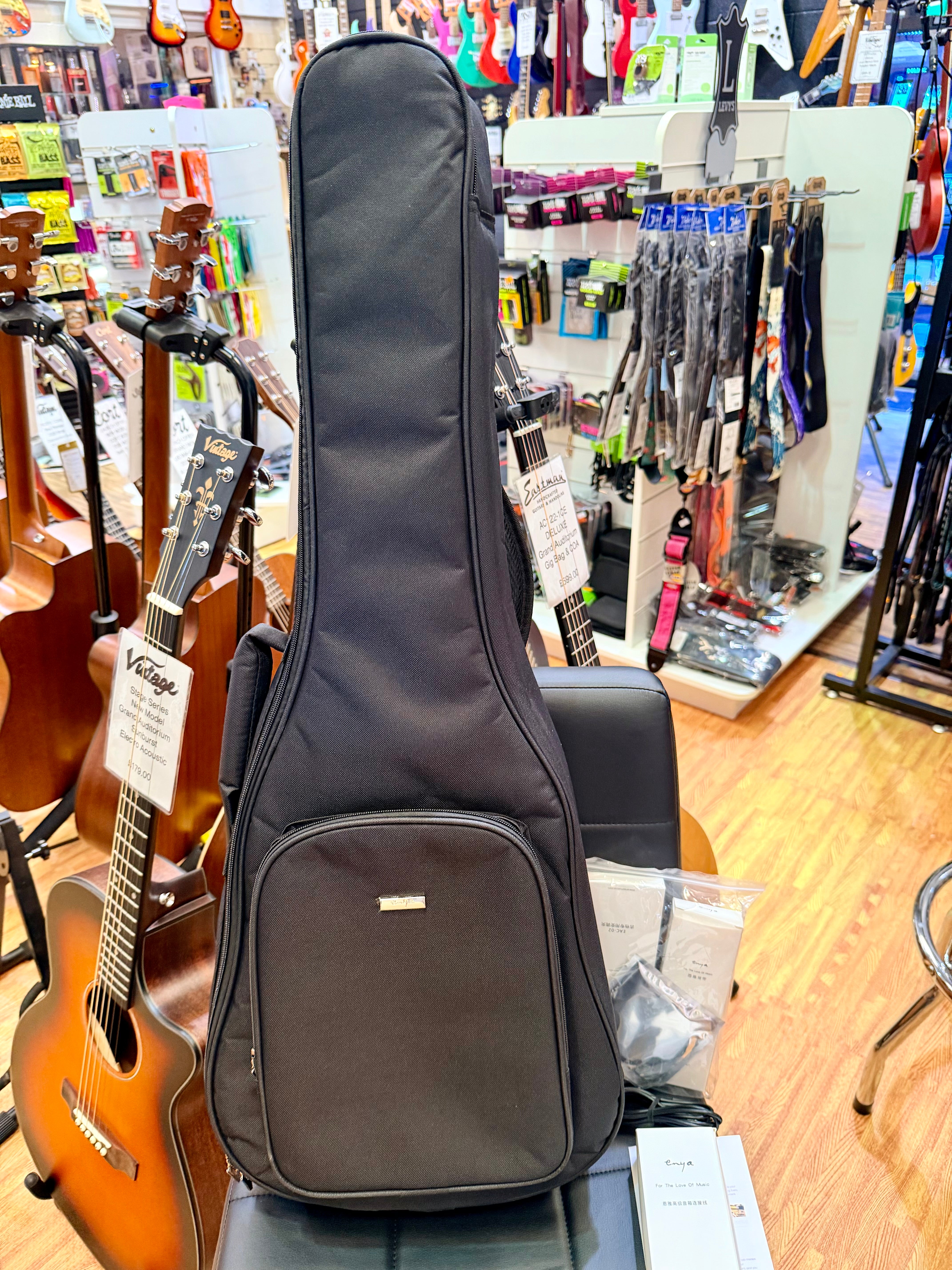 🔥2026 NEW🔥 Enya EB-X1 SP1 Pro Max 34” Electro Acoustic Travel Smart Guitar!
