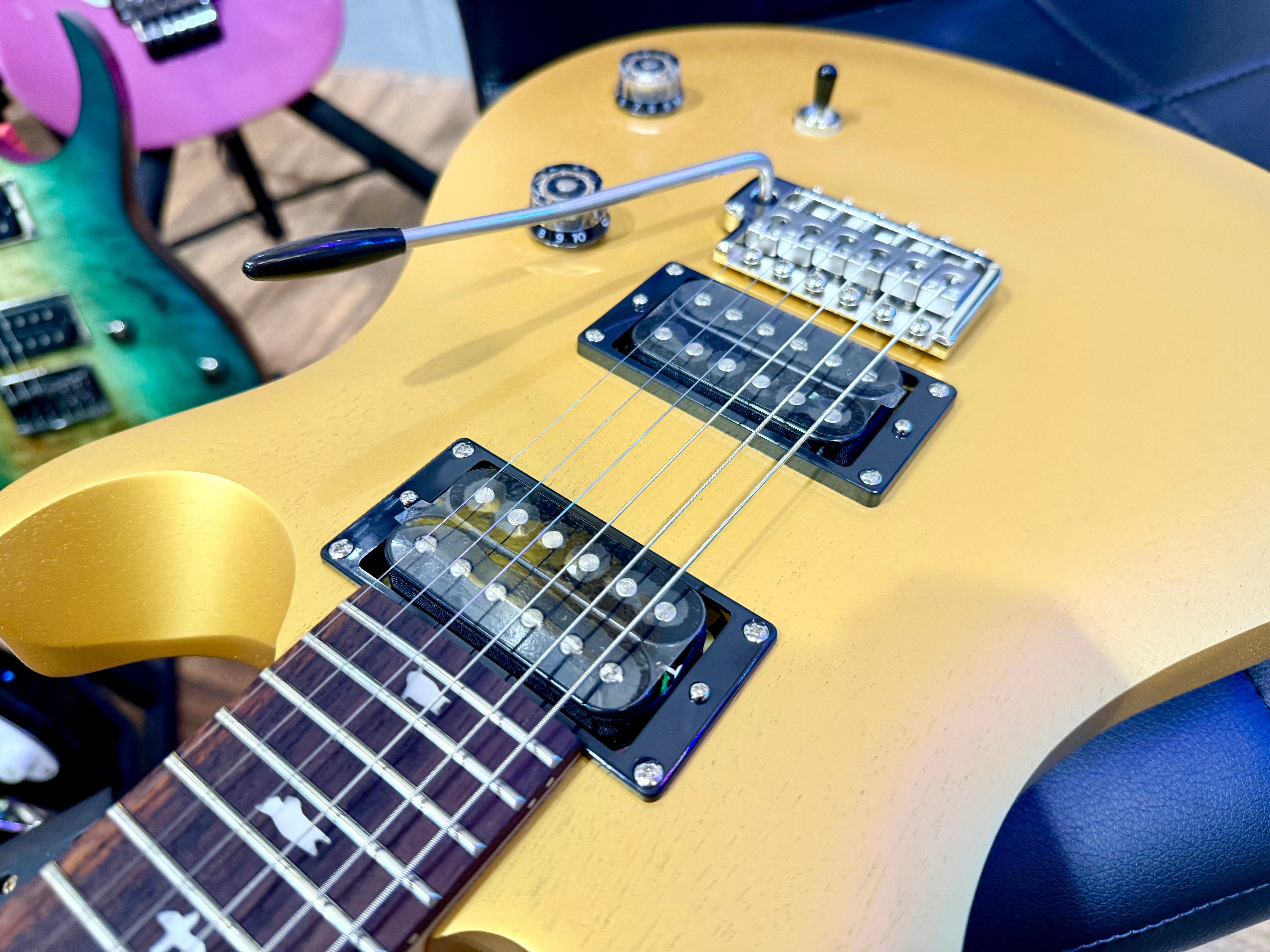 🌟NEW🌟 PRS SE CE24 Standard Satin~ Metallic Gold Electric Guitar~ Latest Model!