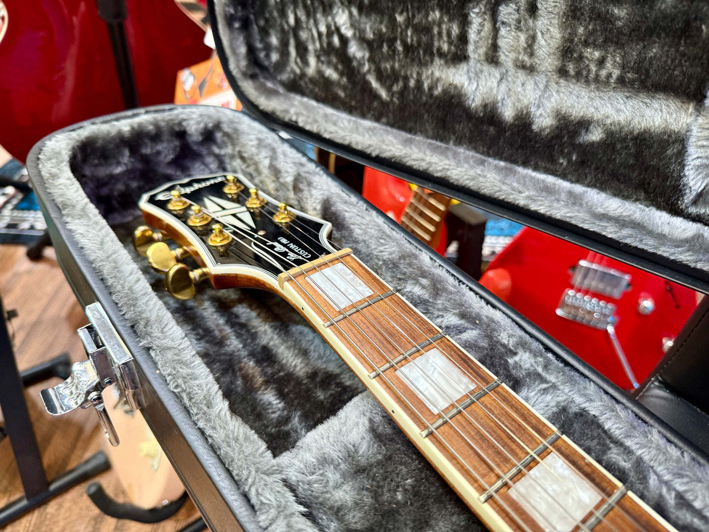 🔥2018🔥 Epiphone Les Paul Custom Pro KOA~ Split Coils + Case~ Ltd Edition!
