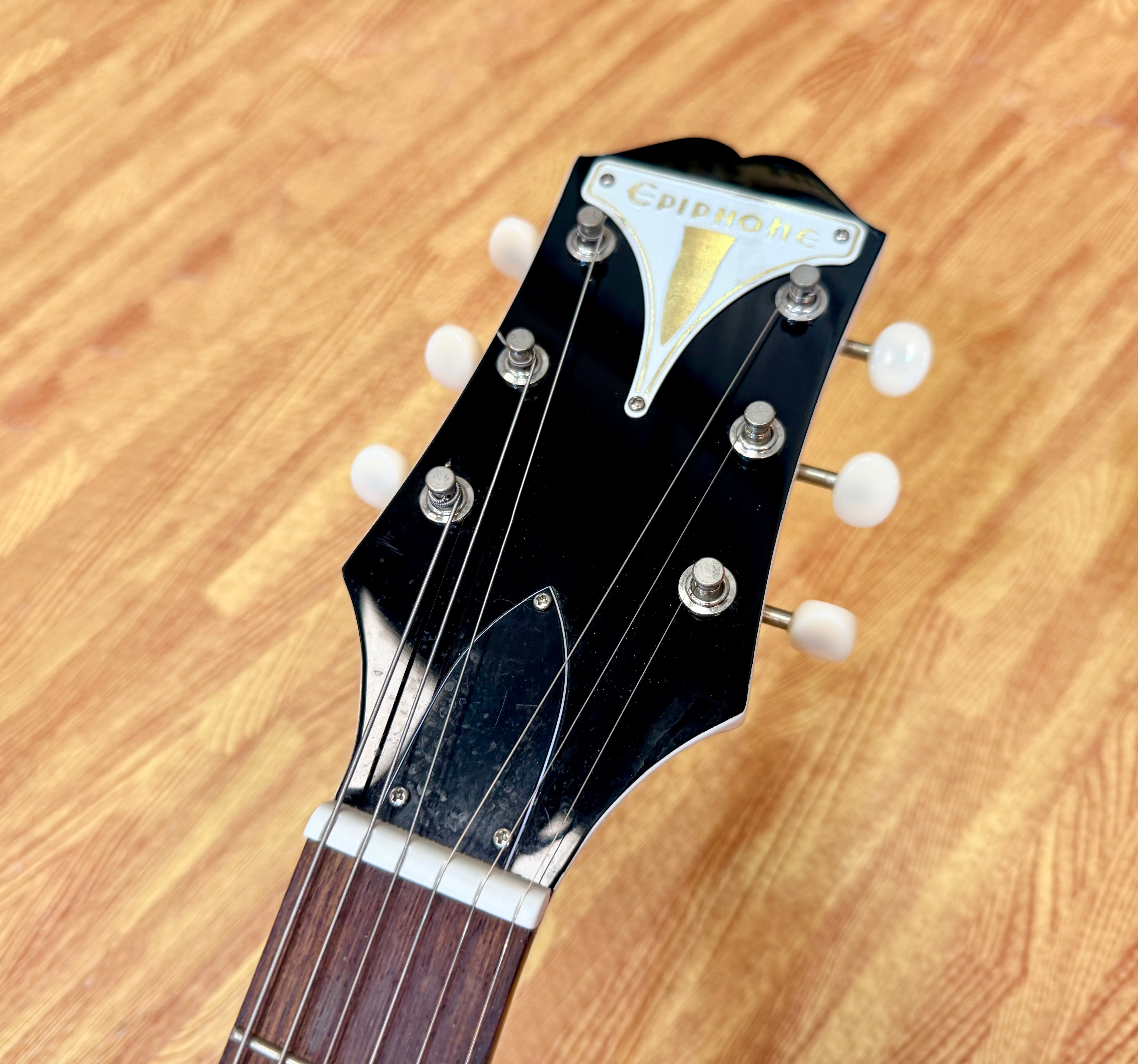 ✨2024✨ Epiphone Crestwood Custom Tremotone Polaris White~ Mini Humbuckers!