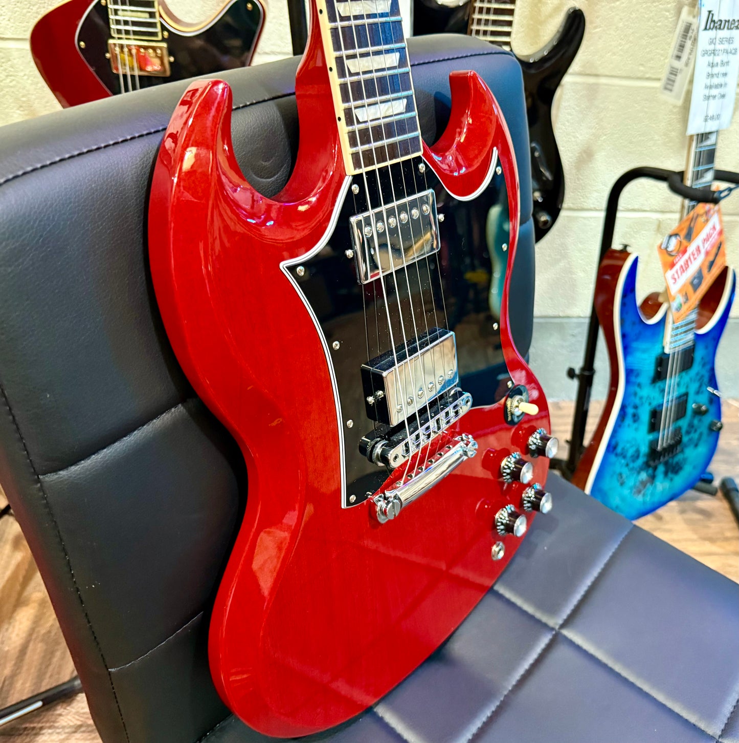 š„2024 USAš„ Gibson SG Standard~ Heritage Cherry~ Hard Case & Candy!