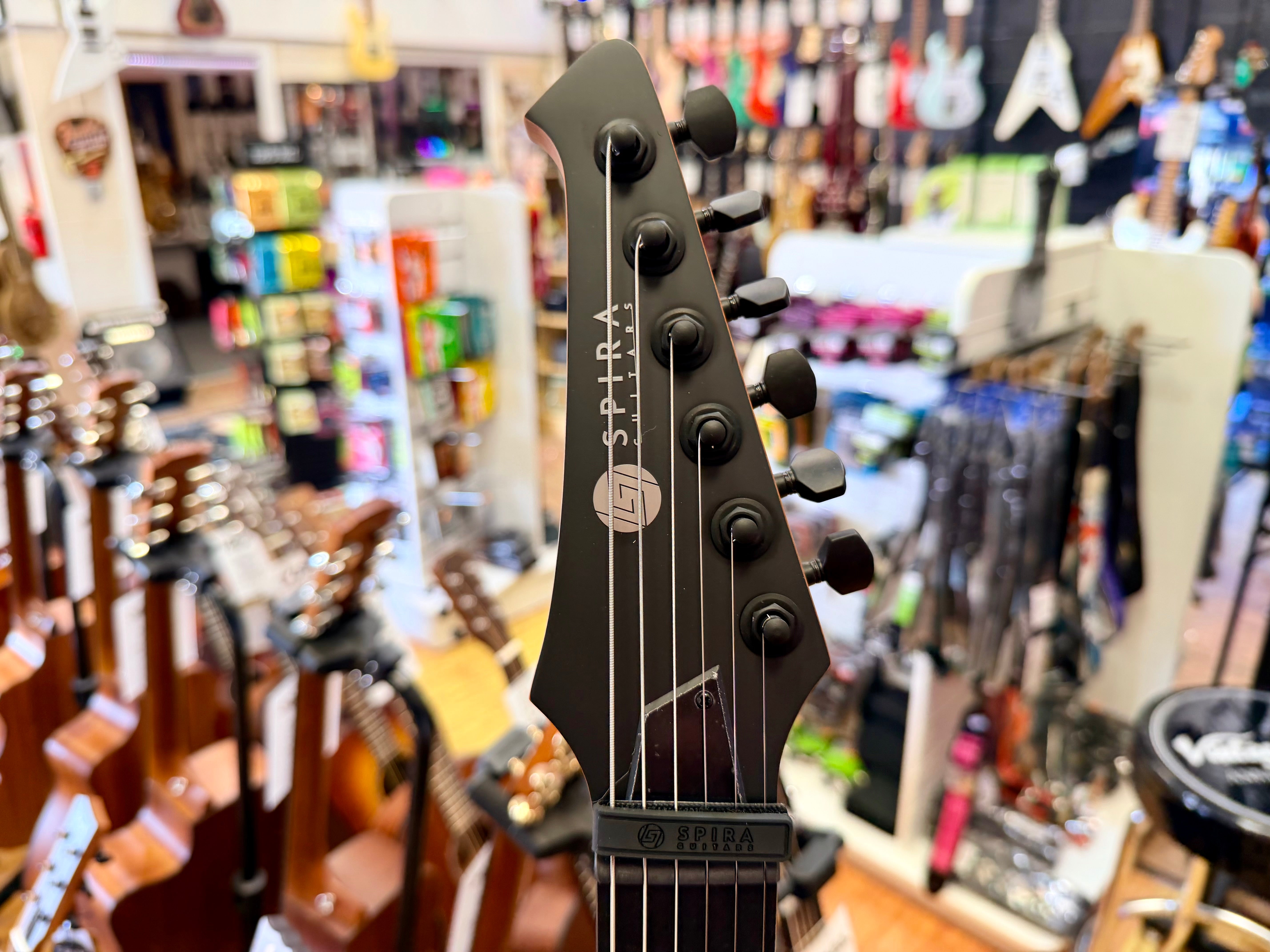 ⚡️NEW⚡️ Spira V-400 Satin Black Electric Guitar~ HH Locking Tuners~ Flying V!