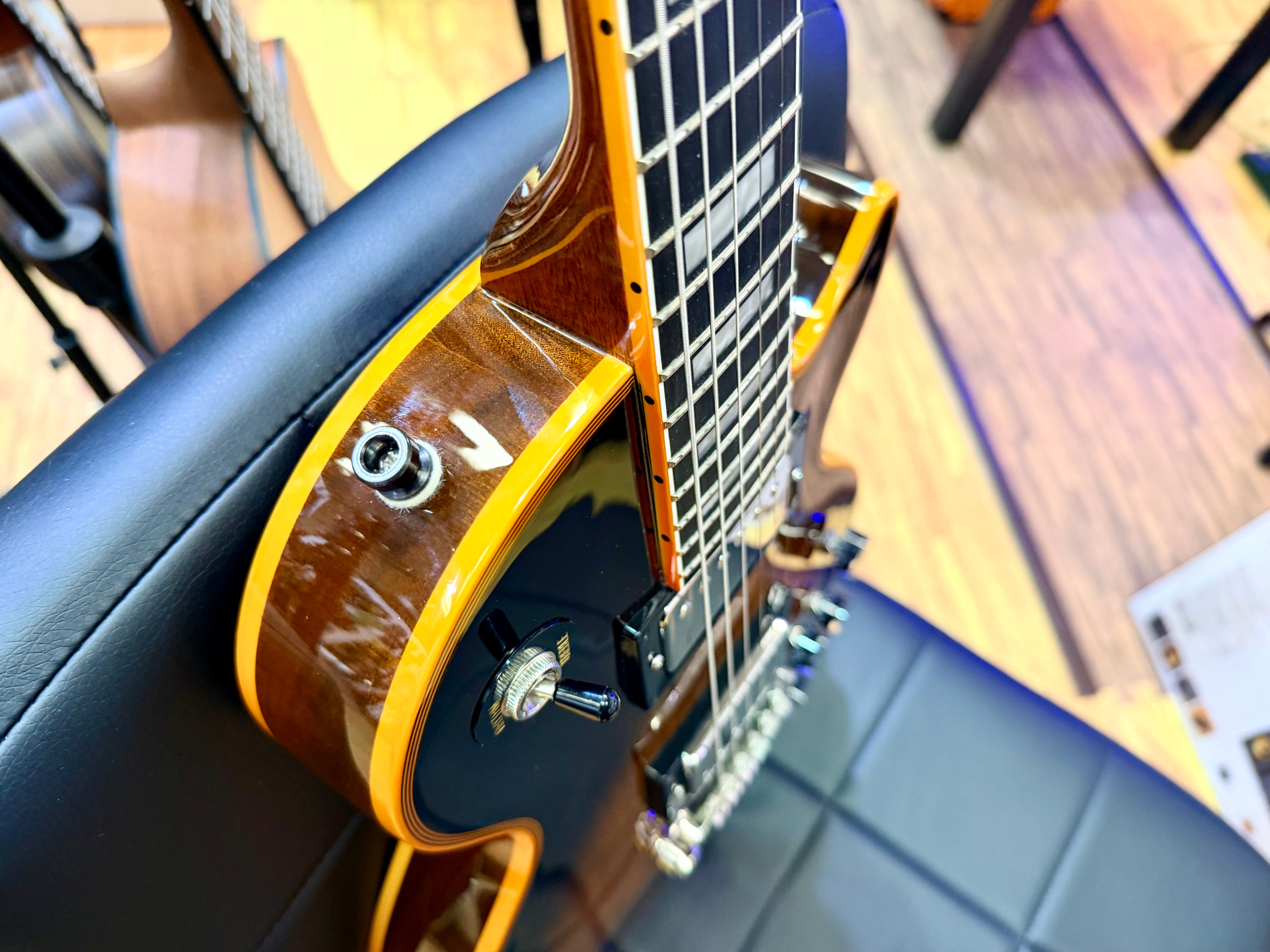 π₯2025π₯ Epiphone Les Paul Custom Widow Orange Burst~ Inspired by Gibson + Bag!