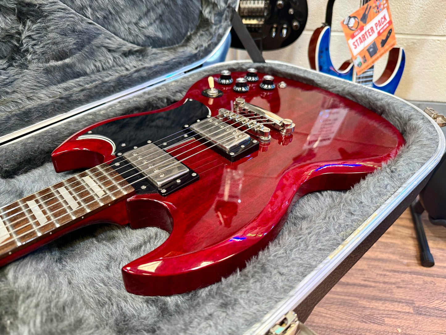 🍒2012🍒 Epiphone SG G-400 Pro~ Heritage Cherry Red + Hiscox Hard Case!