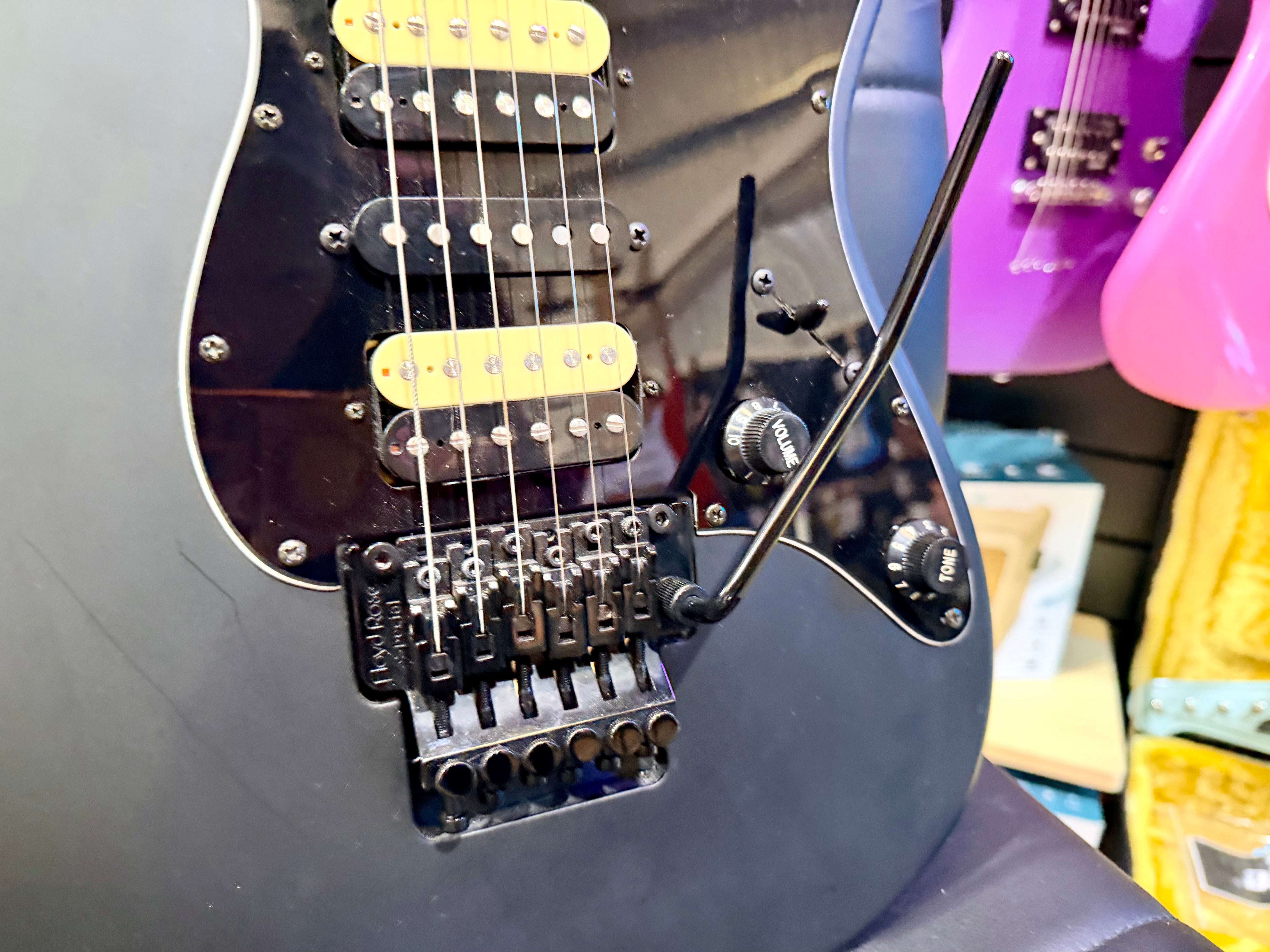 🔥B-STOCK🔥 Vintage VMX Series Raider Electric Guitar~ Satin Black Ltd Edition!