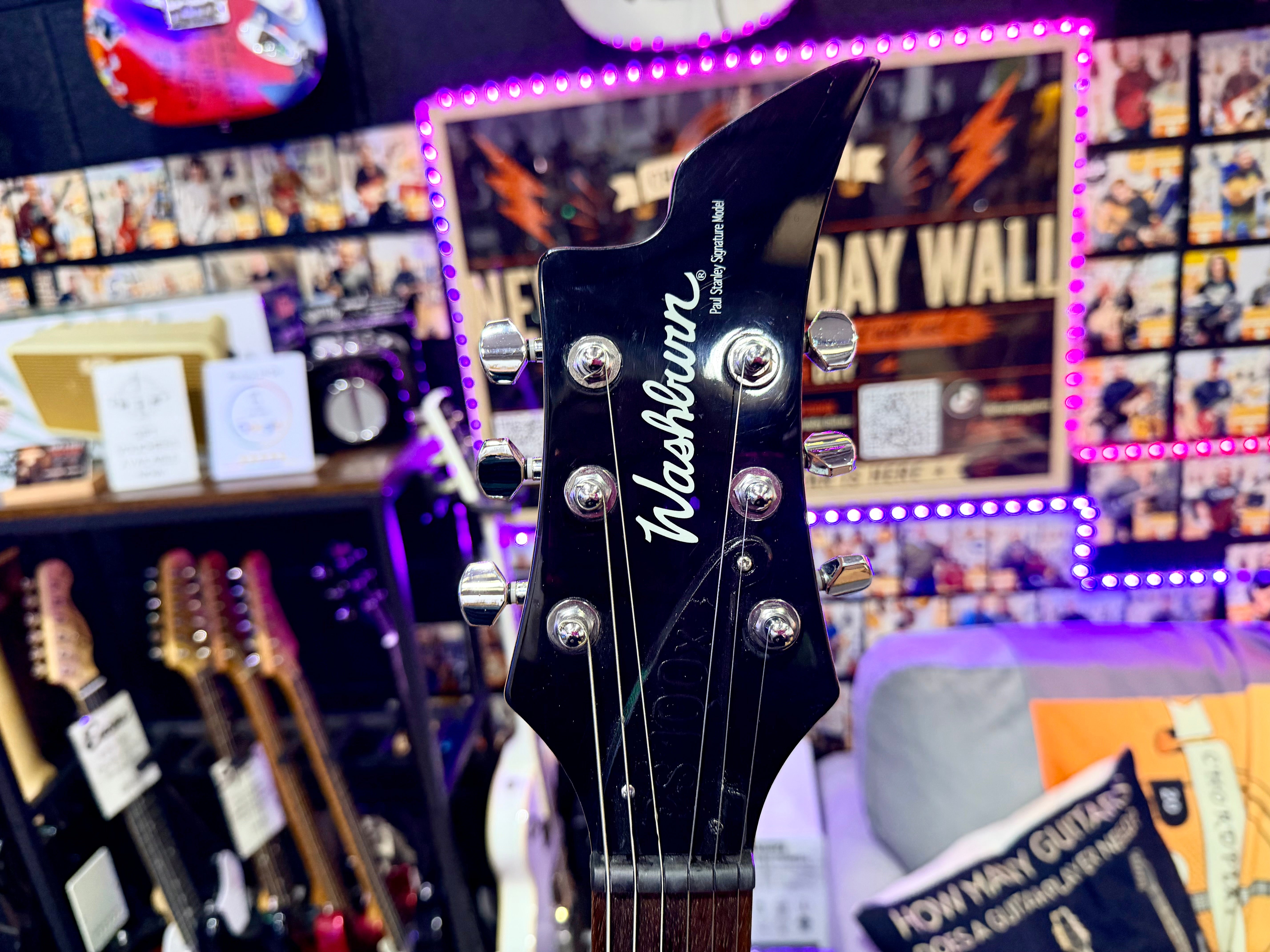 ⚡️RARE⚡️ Washburn PS100X Paul Stanley Signature Electric Guitar~ 2002 Korean!