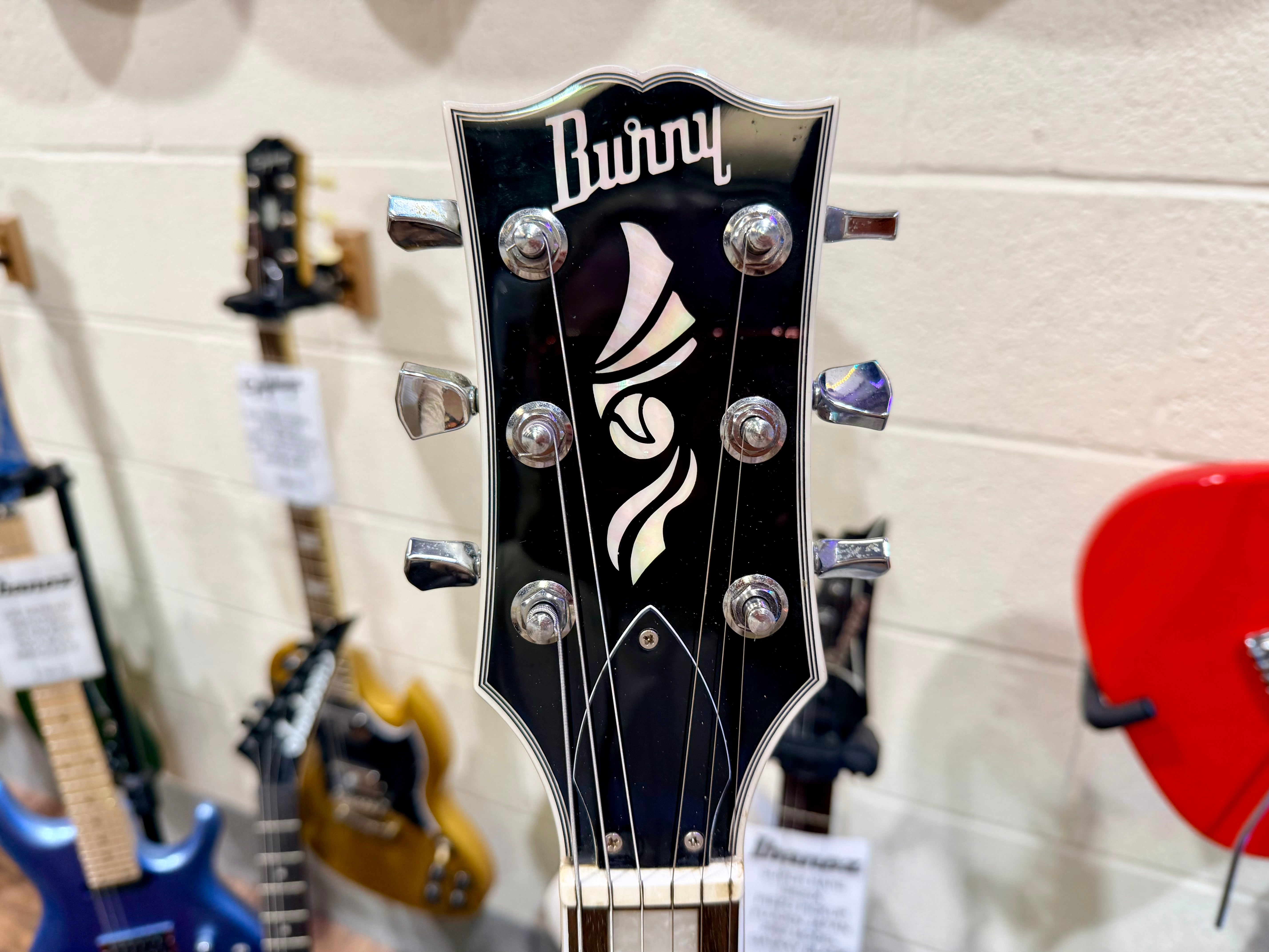 🌟RARE 2019🌟 Burny RLC-60 Les Paul Custom~ HHH Silver Sparkle~ By Fernandes!