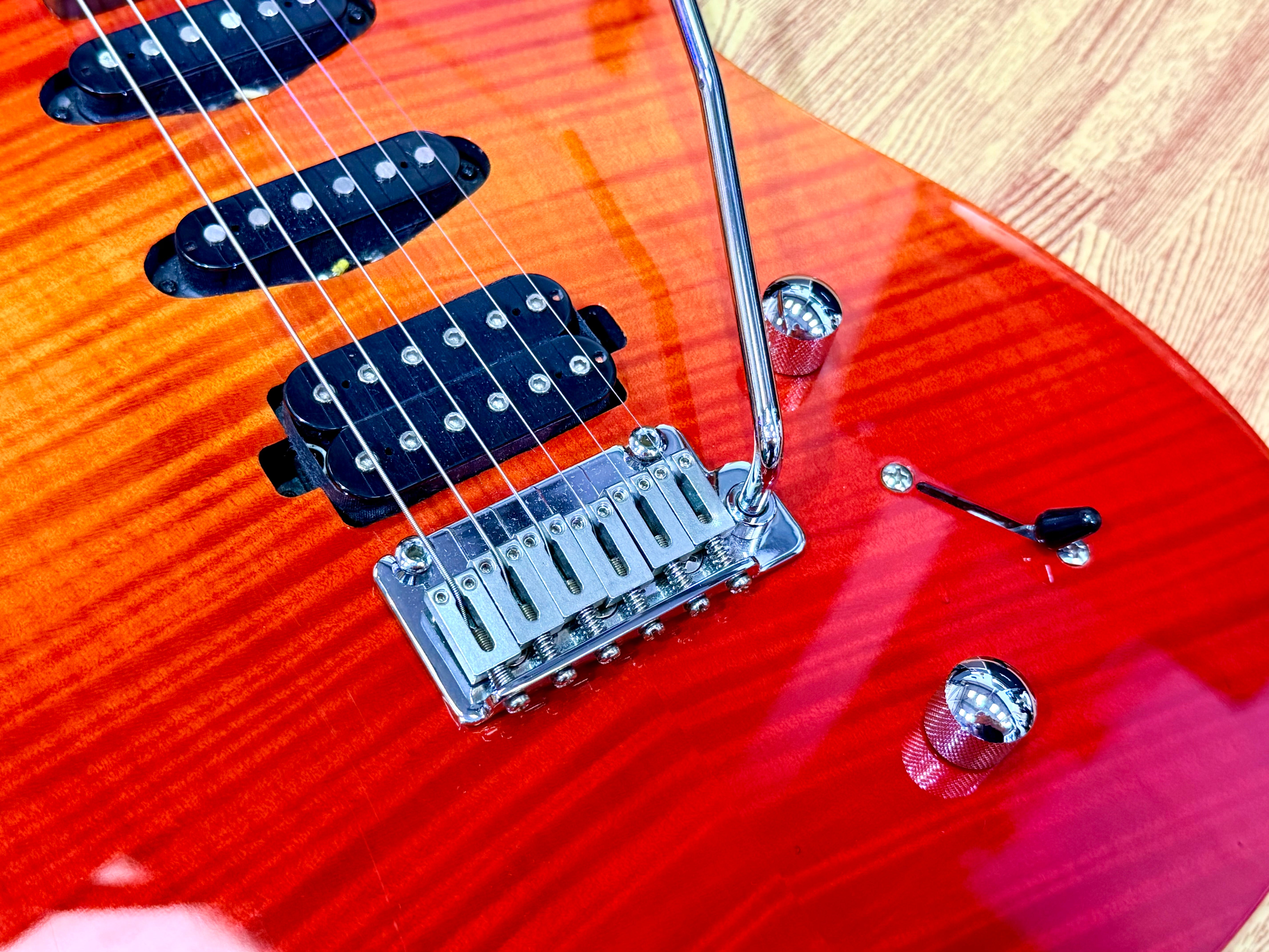 ☀️2020☀️ Chapman Guitars ML1 Hybrid~ Cali Sunset Red HSS~ Roasted Maple Neck!