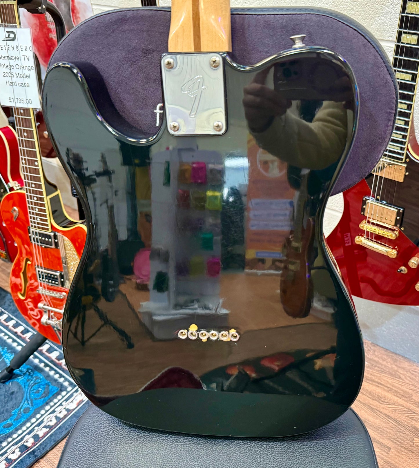🔥 1977 USA 🔥 Fender Telecaster~ All Original Black~ Maple Board~ Hard Case!
