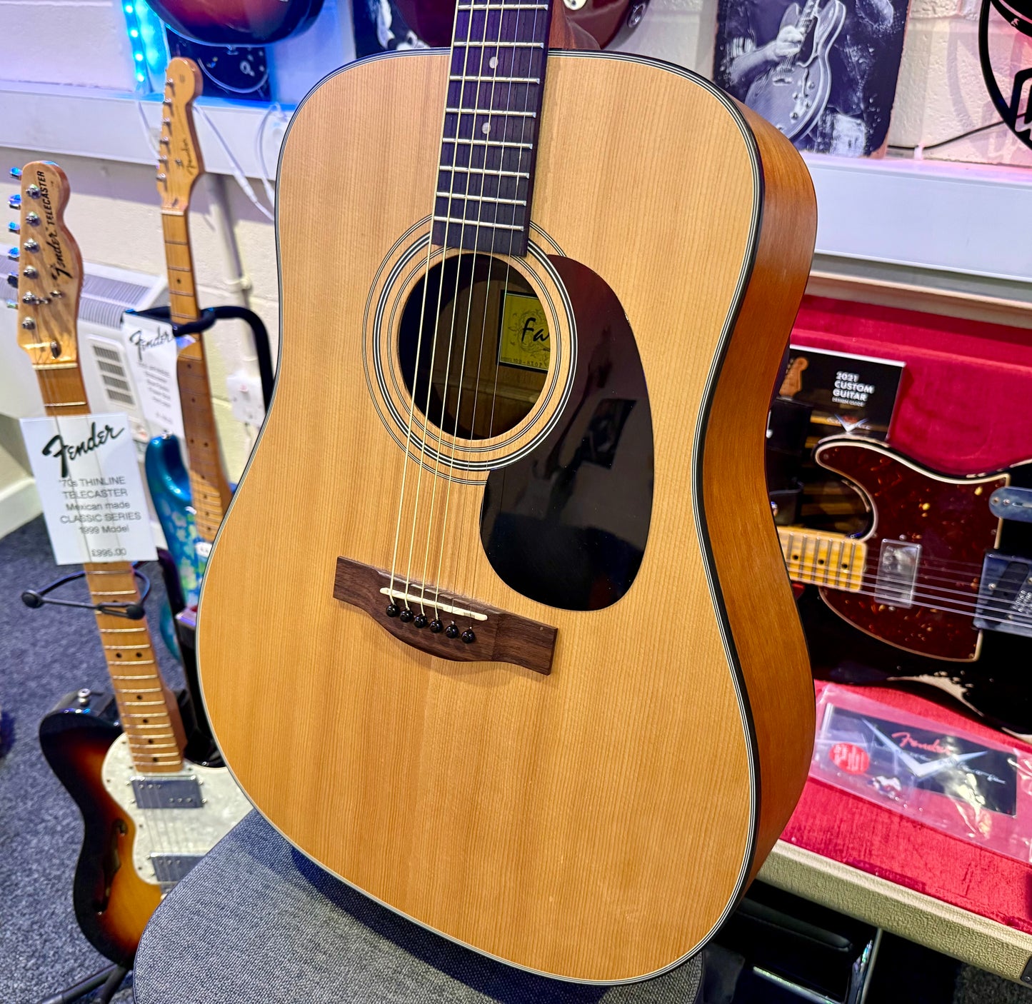 🌟MINT🌟 Farida D-8X0P Dreadnought Acoustic Guitar~ Natural Satin~ 2014 Model!