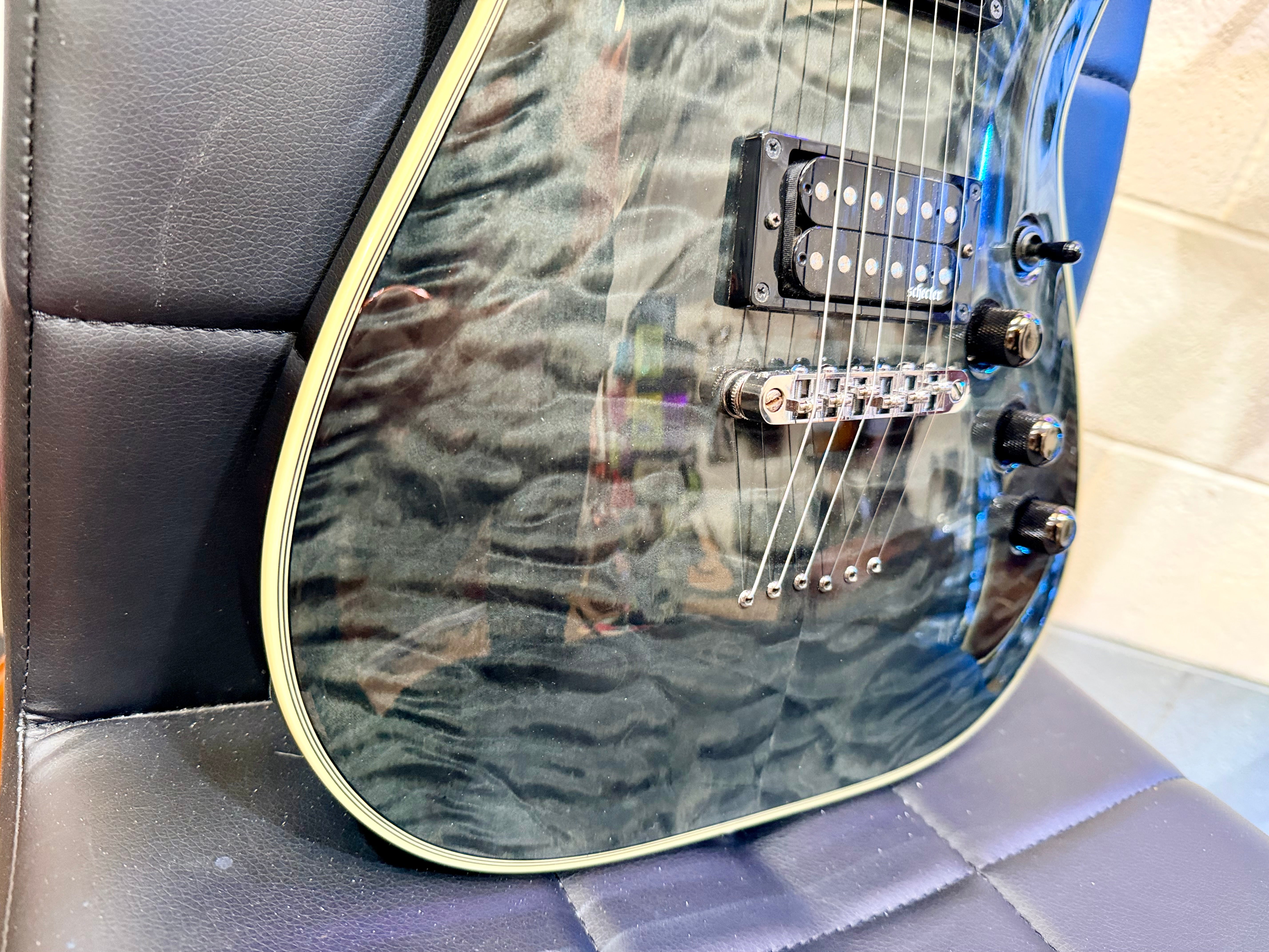 🔥MINT🔥 Schecter Omen Extreme 6 Electric Guitar~ See Thru Black~ Diamond~ 2020!