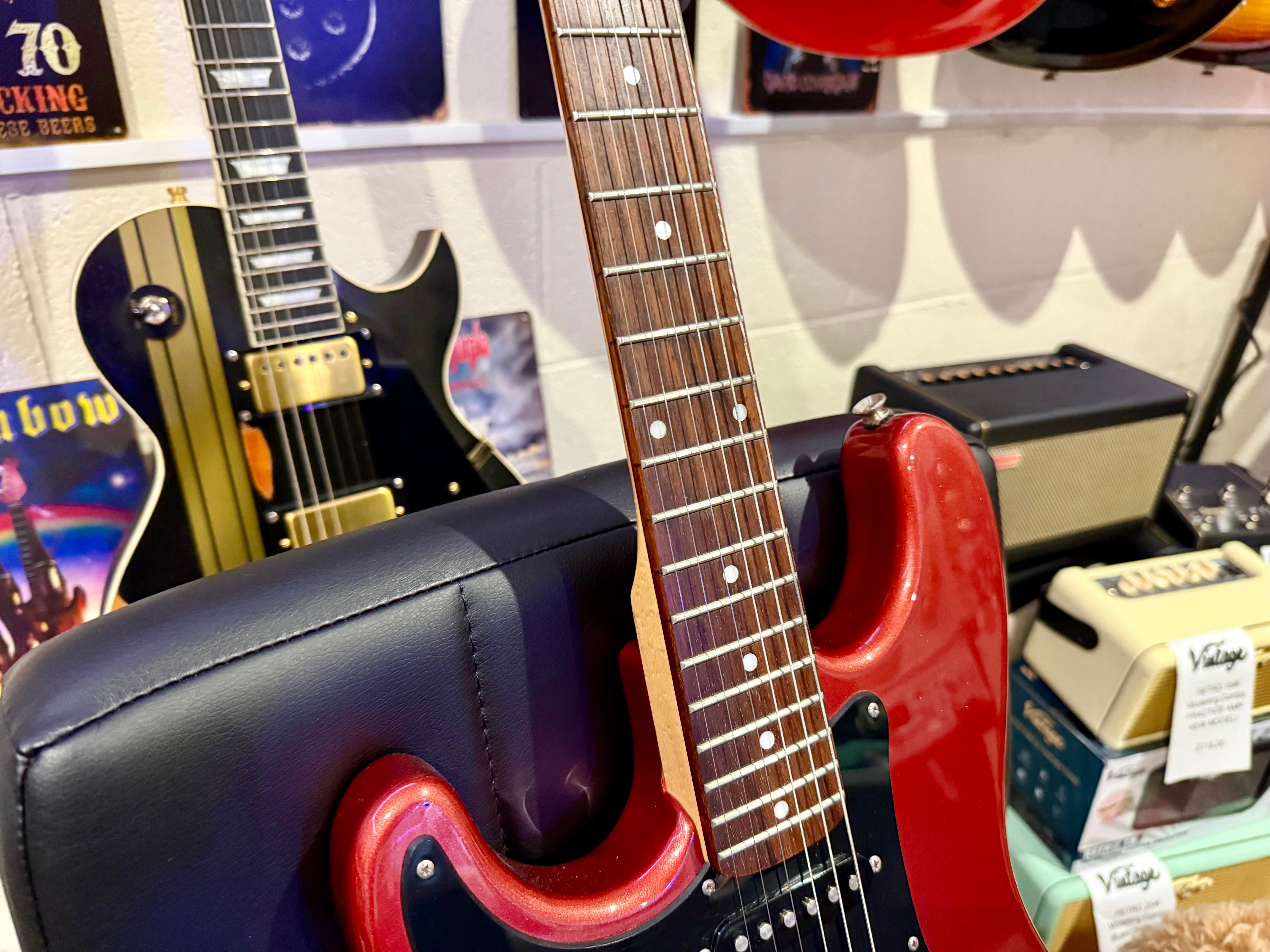 🔥RARE LEFTY🔥 Vintage 90’s Kramer Focus 111S~ Metallic Red~ Stratocaster Style!