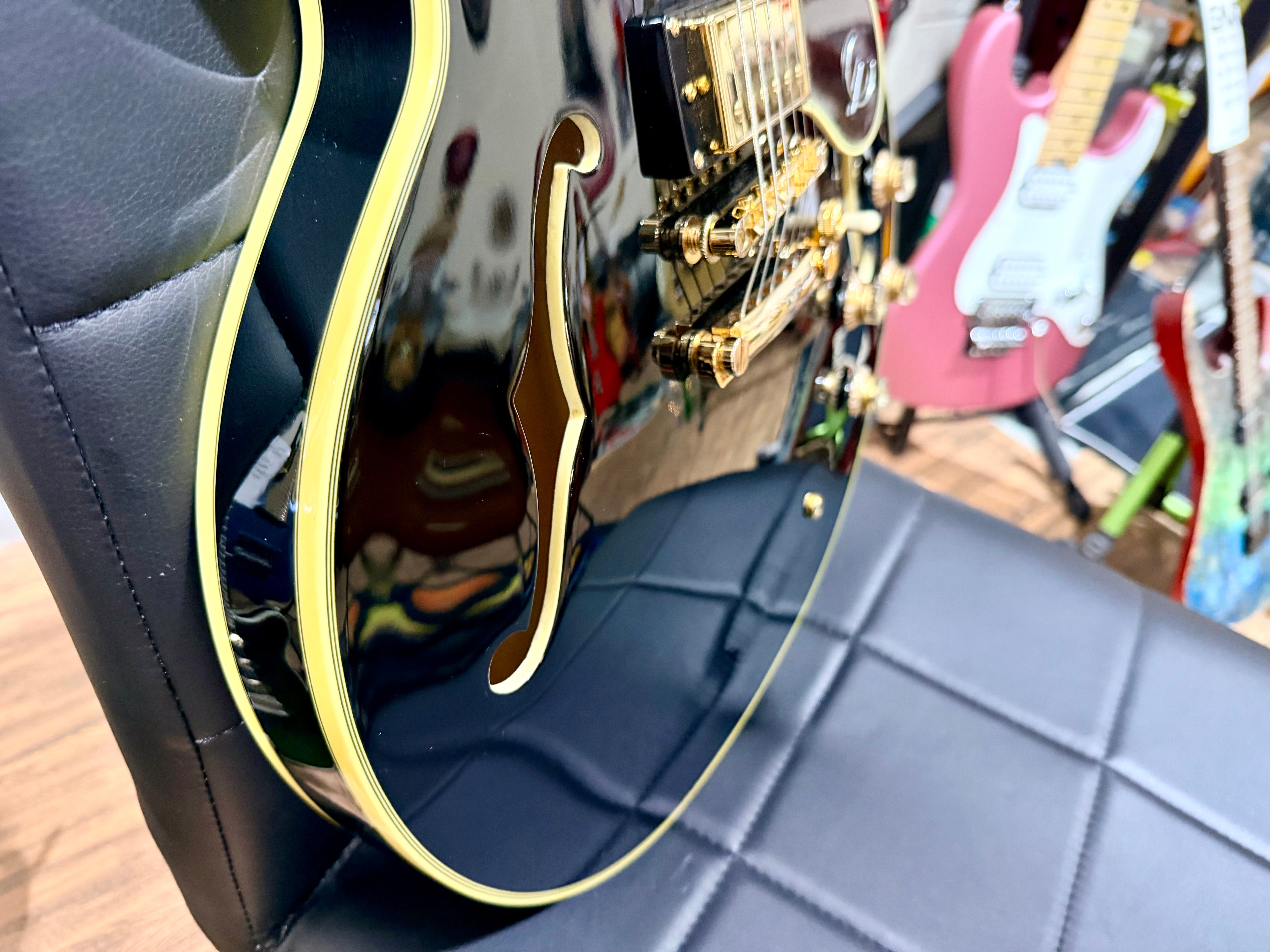 🌟MINT 2021🌟 Epiphone Sheraton II Pro Hollowbody~ Ebony Black + Hard Case!