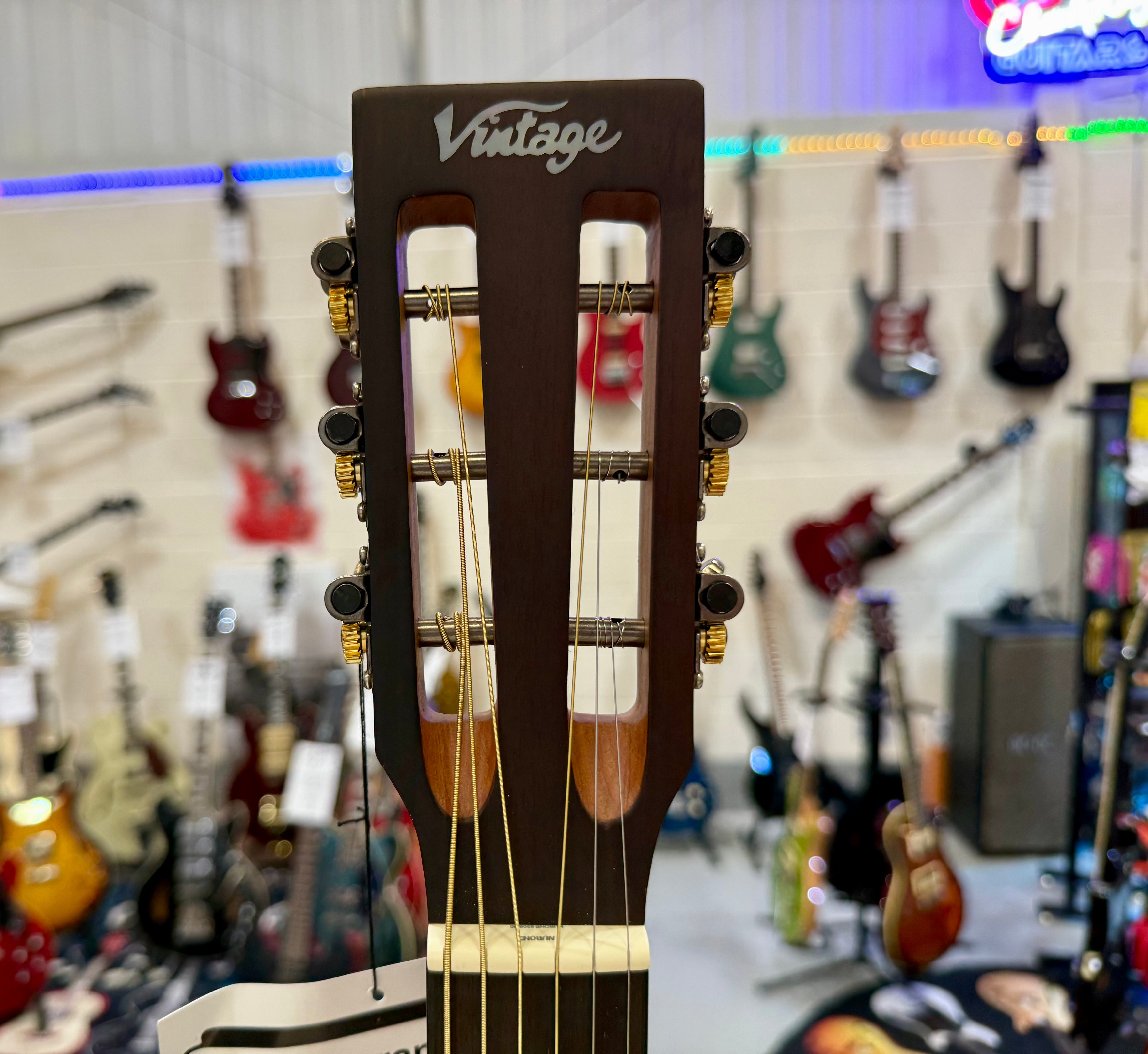 🌟NEW 2025🌟 Vintage V660AQ Historic Series Drop Shoulder Acoustic~ Aged Finish!