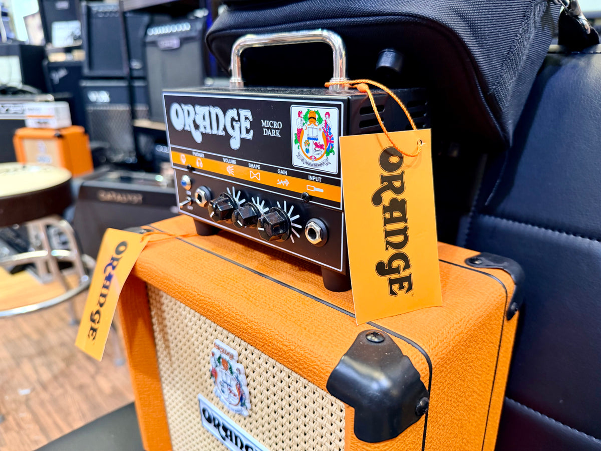🔥MINI STACK🔥 Orange Micro Dark 20W Valve Guitar Amp Head + PPC108 Cab + Bag!
