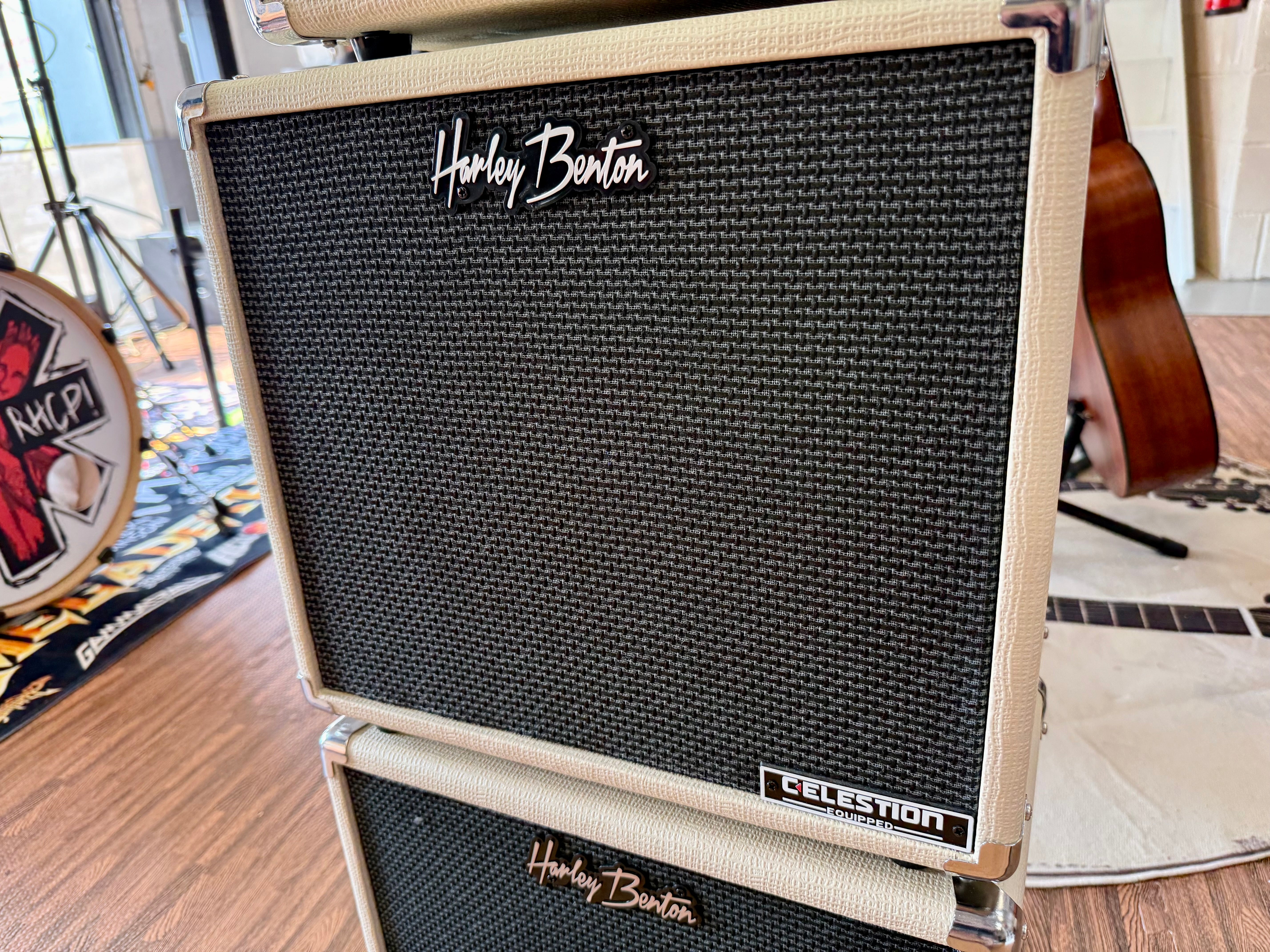 🌟MINT🌟 Harley Benton Tube 5 Amp Head + 2x G110 Celestion 1x10 Cabs~ Mini Stack