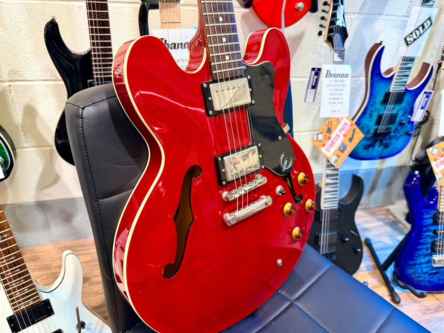 ๐2012๐ Epiphone ES-335 Dot CH~ Cherry Red~ Hollow-Body!
