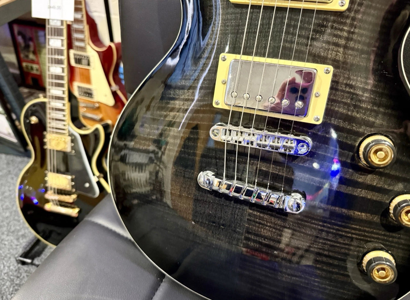 π₯2018π₯ Ibanez ARZ200FM~ Grey Burst Flamed Top~ Single cut Les Paul Shape!