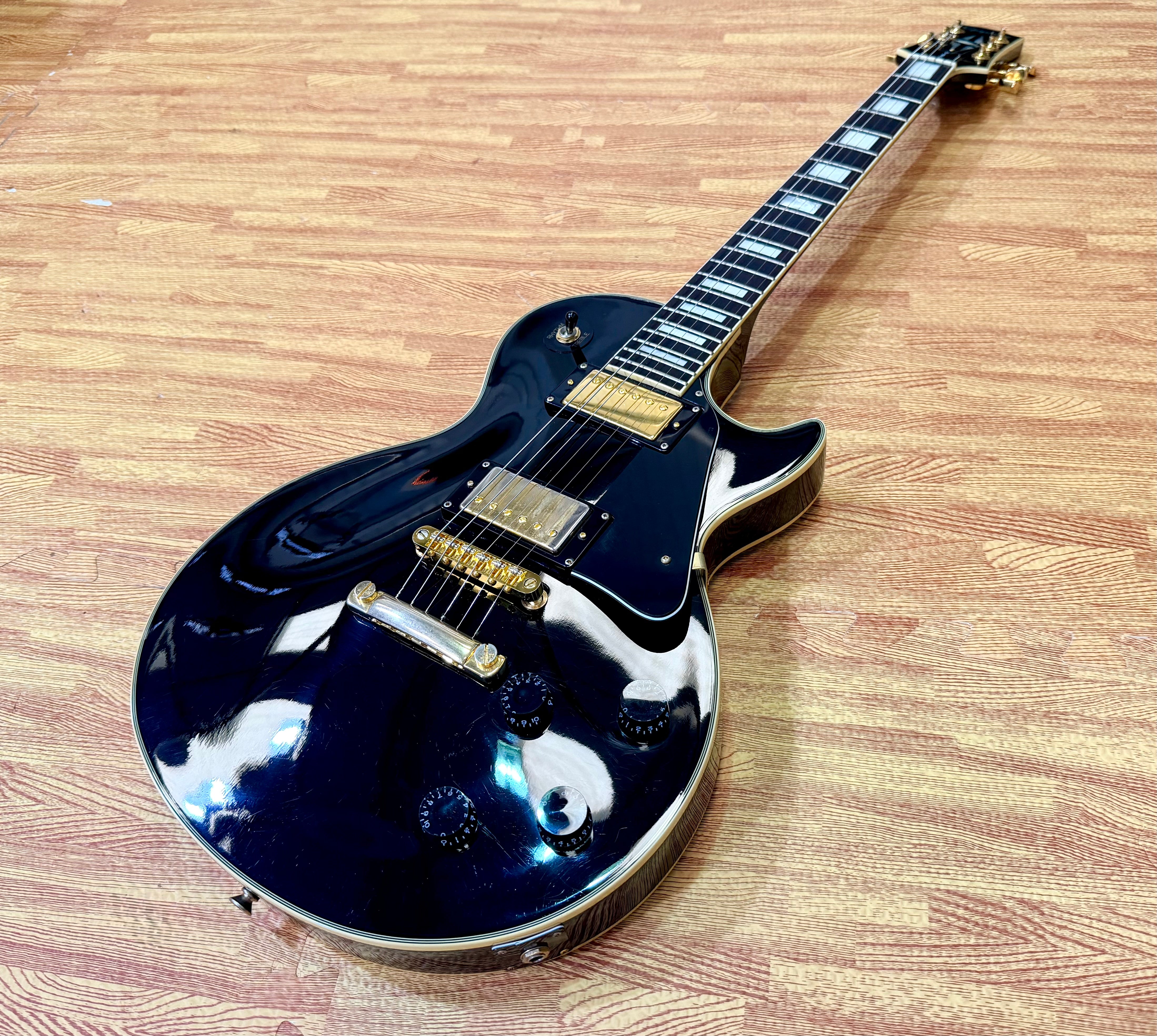 🔥RARE 1989🔥 Epiphone Les Paul Custom MIK First Year~ Open Book~ Korea~ Black!