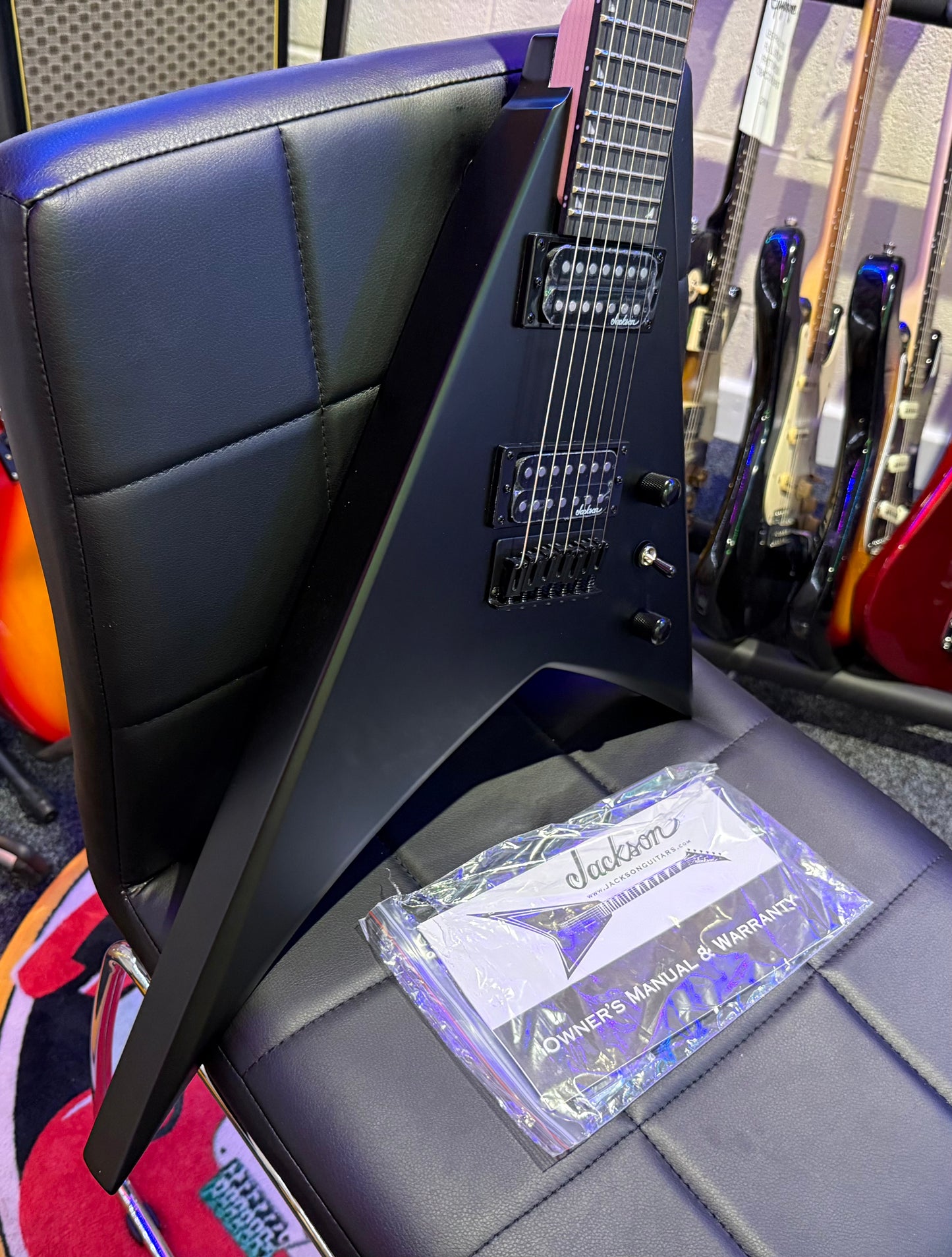 🔥NEW 2025🔥 Jackson JS22-7 RR HT Randy Rhodes 7 String~ Satin black!
