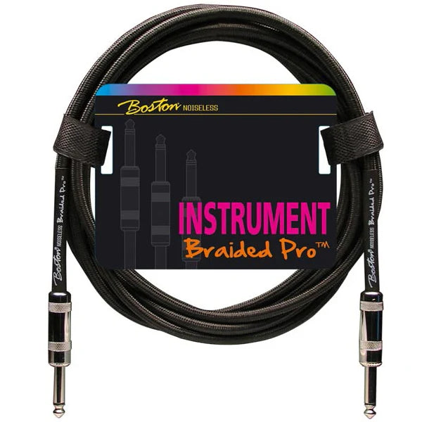 Boston Braided Pro Instrument Cable 3M Vintage Black