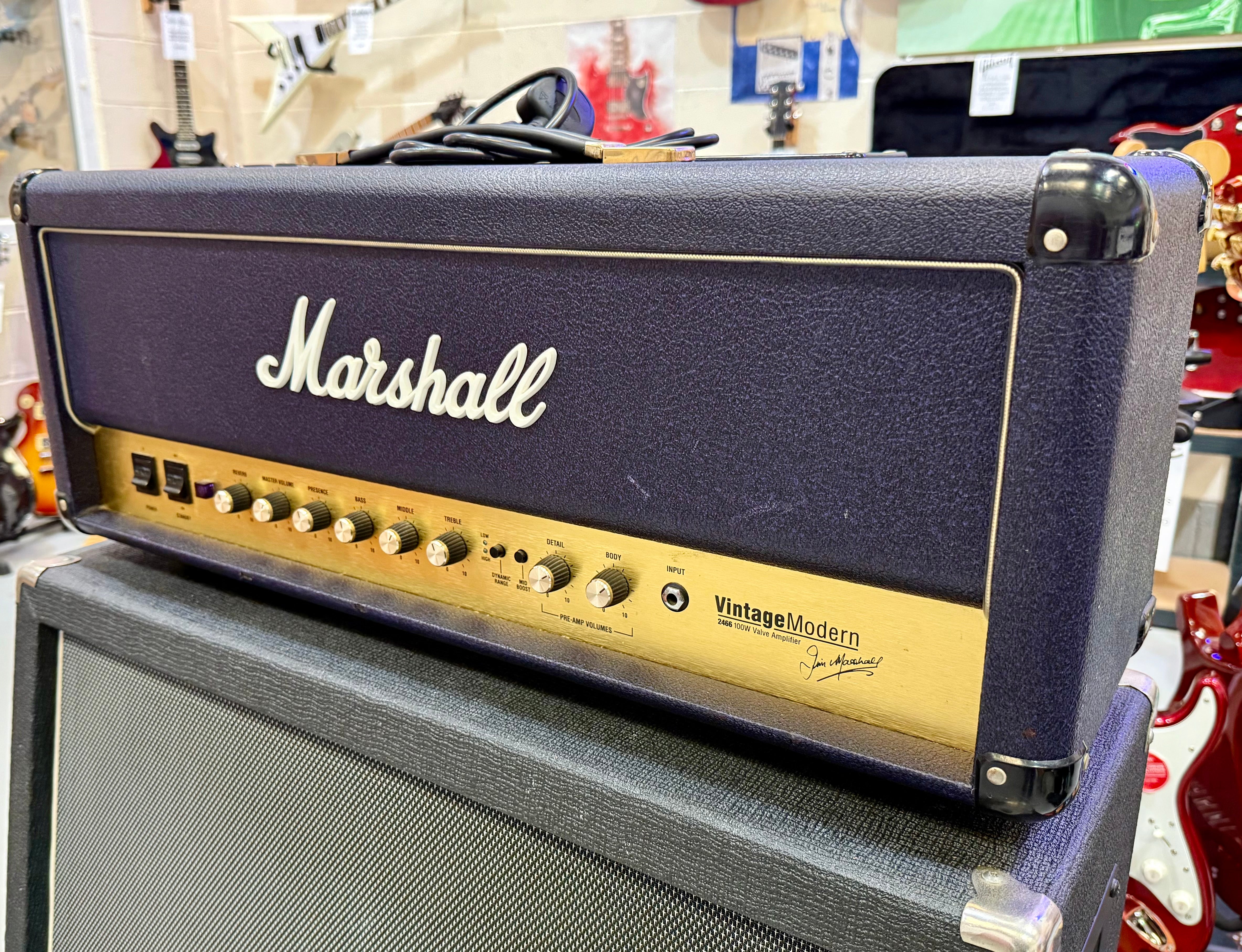🔥RARE PURPLE🔥 Marshall Vintage Modern 2466 100W Amp Head~Laney 4x12 Celestion