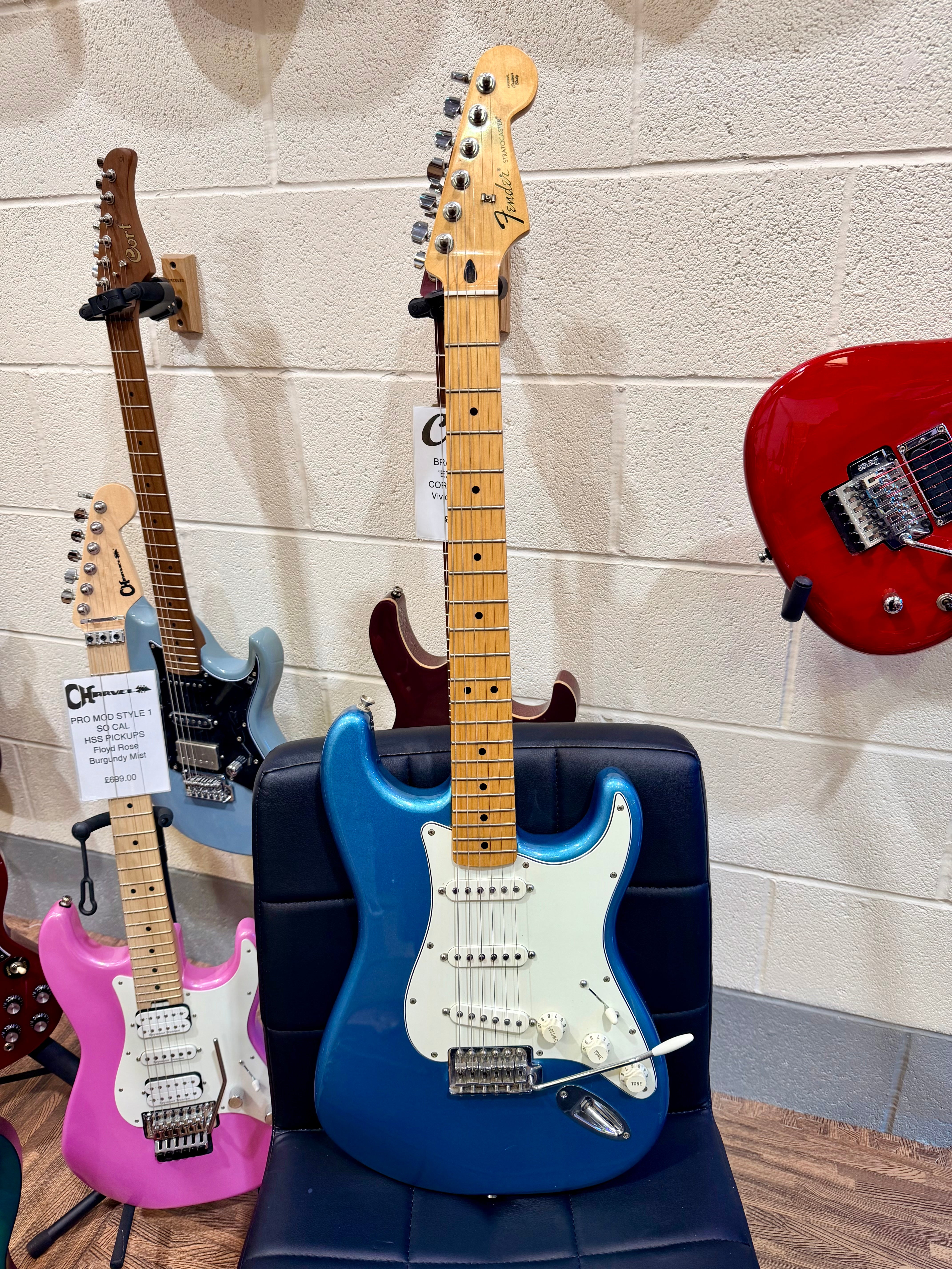 🌟2017🌟 Fender Standard Stratocaster~ Mexican MIM Strat~ Tidepool Blue Guitar!