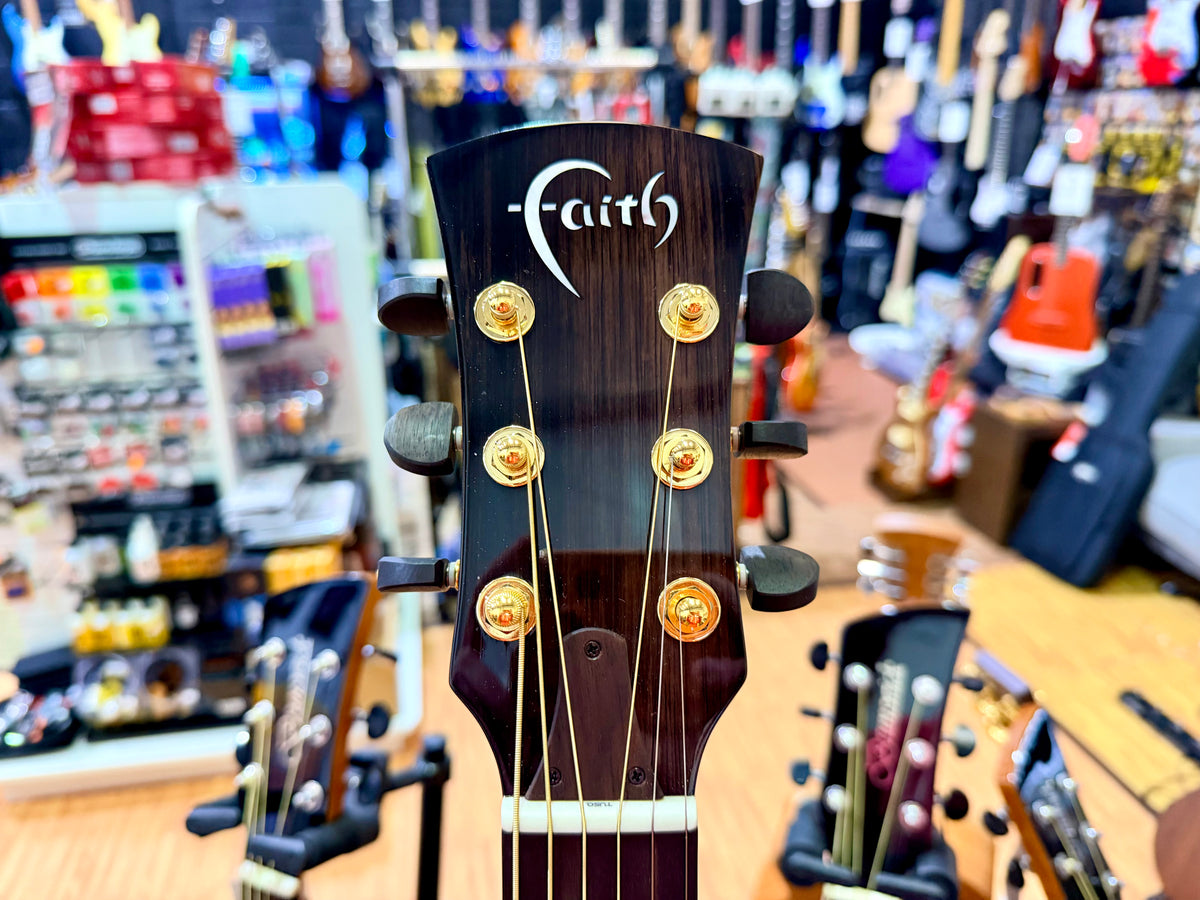 Faith Blood Moon Venus FVBMB All-Solid Trembesi Electro-Acoustic Guitar + Case