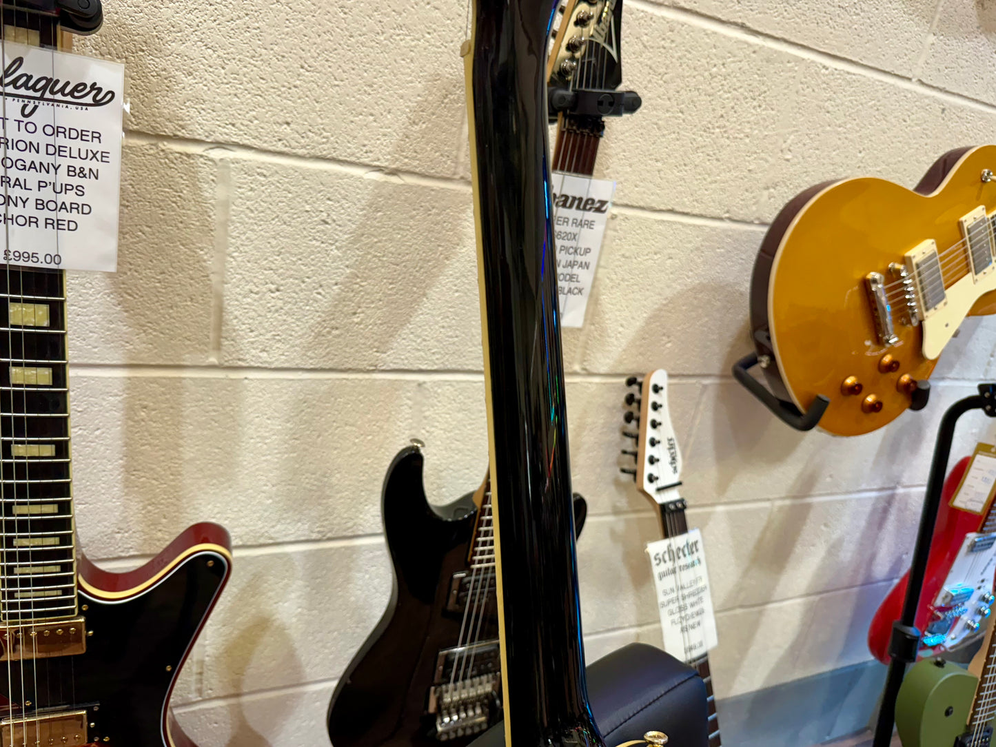 π₯2016π₯ Epiphone Les Paul Custom Pro~ Ebony/Black & Gold~ Coil Tap~Ex Condition
