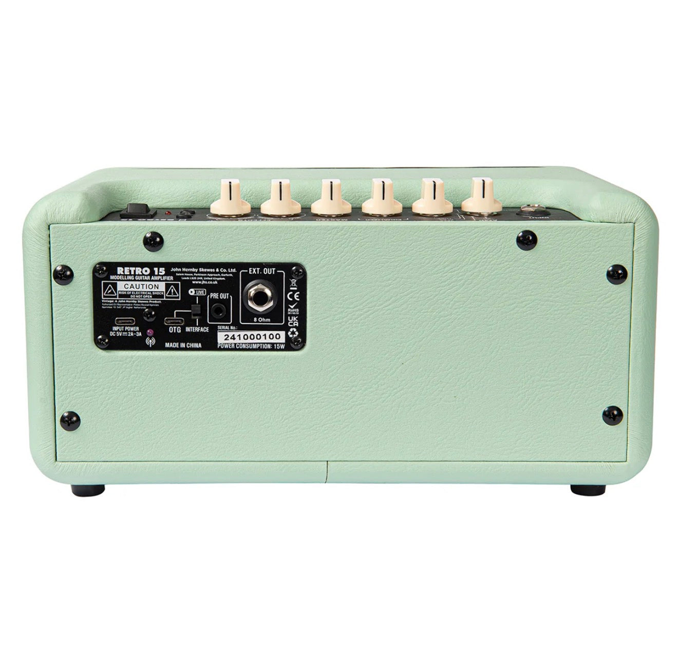 🔥NEW🔥 Vintage Retro 15w Guitar Amplifier with DSP ~ Mint Green