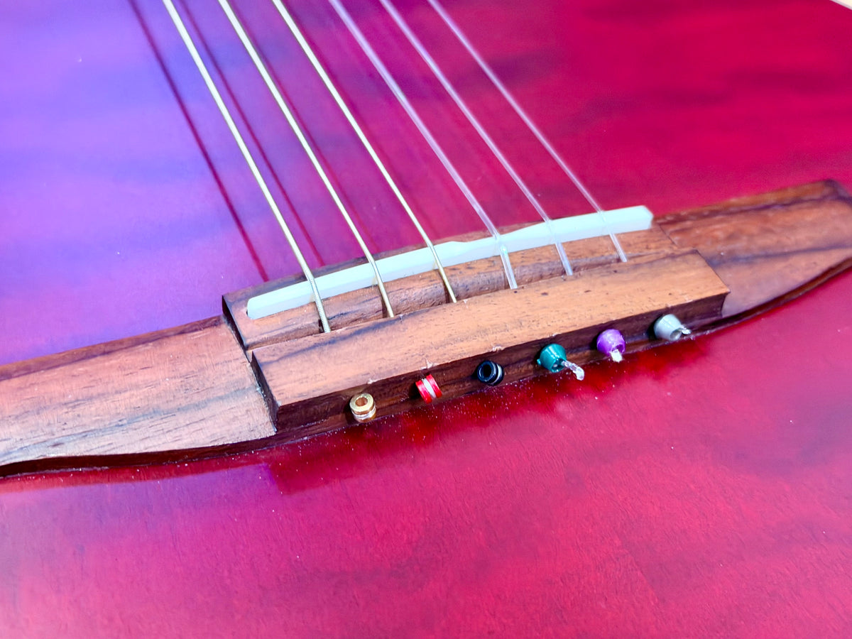 🔥2025🔥 Ibanez FRH20QMN Wine Red Low Gloss Nylon Electro Acoustic Guitar!