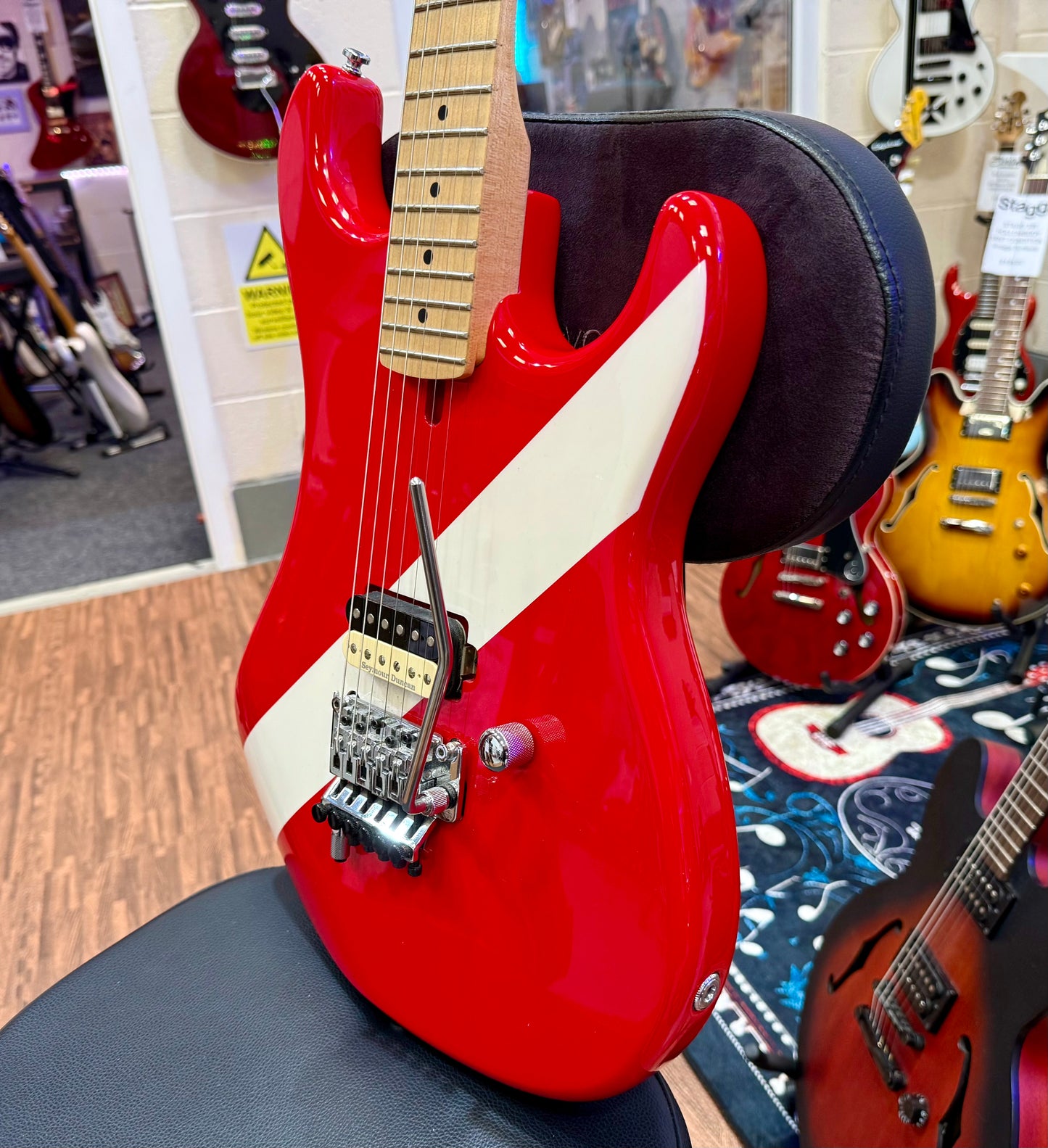 🔥RARE🔥 Kramer The 84 1984 Van Halen~ Diver Down Custom Ltd Edition~EVH D Tuna!