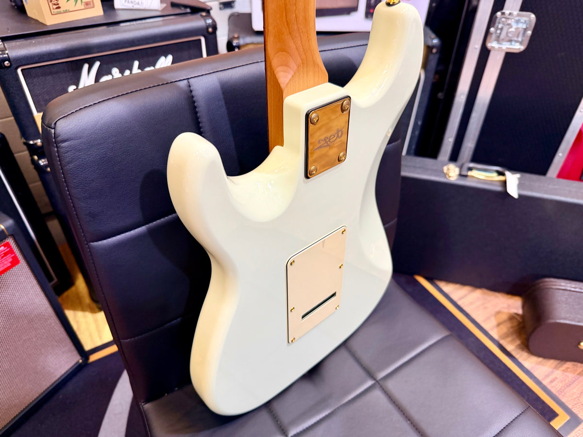 ⚡️NEW⚡️ Jet JS-380 OW Rosewood Electric Guitar~ Olympic White with Gold Hardware