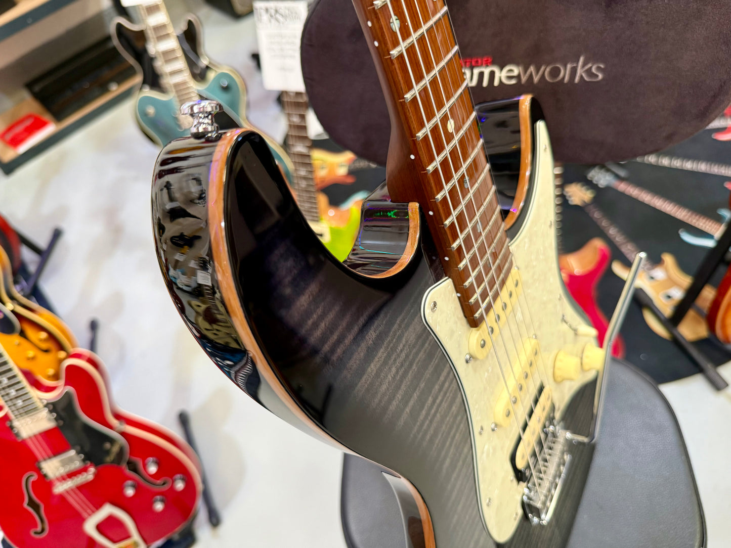 🔥EX DEMO 2024🔥 Sire Larry Carlton S7 FM~ Flamed Maple HSS~ Transperant Black!