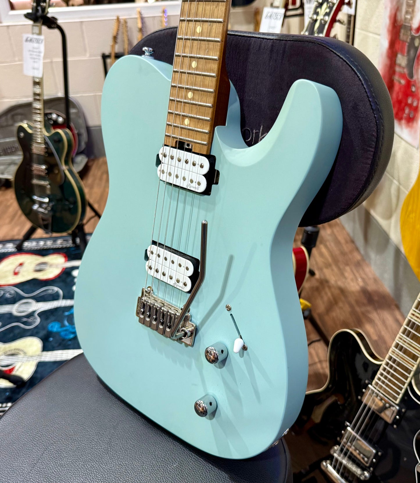 🔥MINT🔥 Harley Benton Fusion-T Pro Series Telecaster HH~ Roasted Maple + CASE!