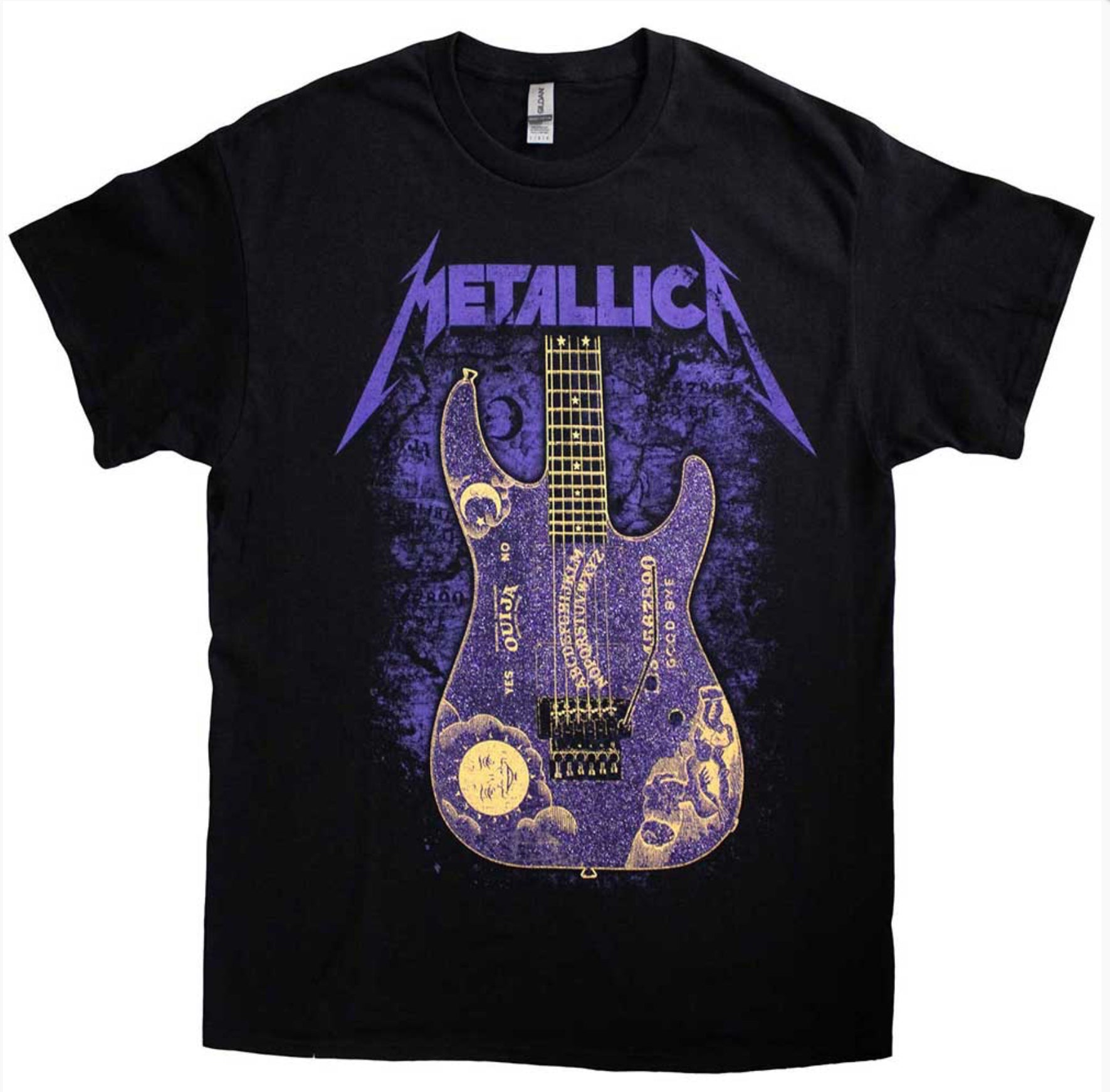 Metallica Ouija Purple Guitar Unisex T-Shirt~ Official Licensed Unisex Band Merchandise FREE POST