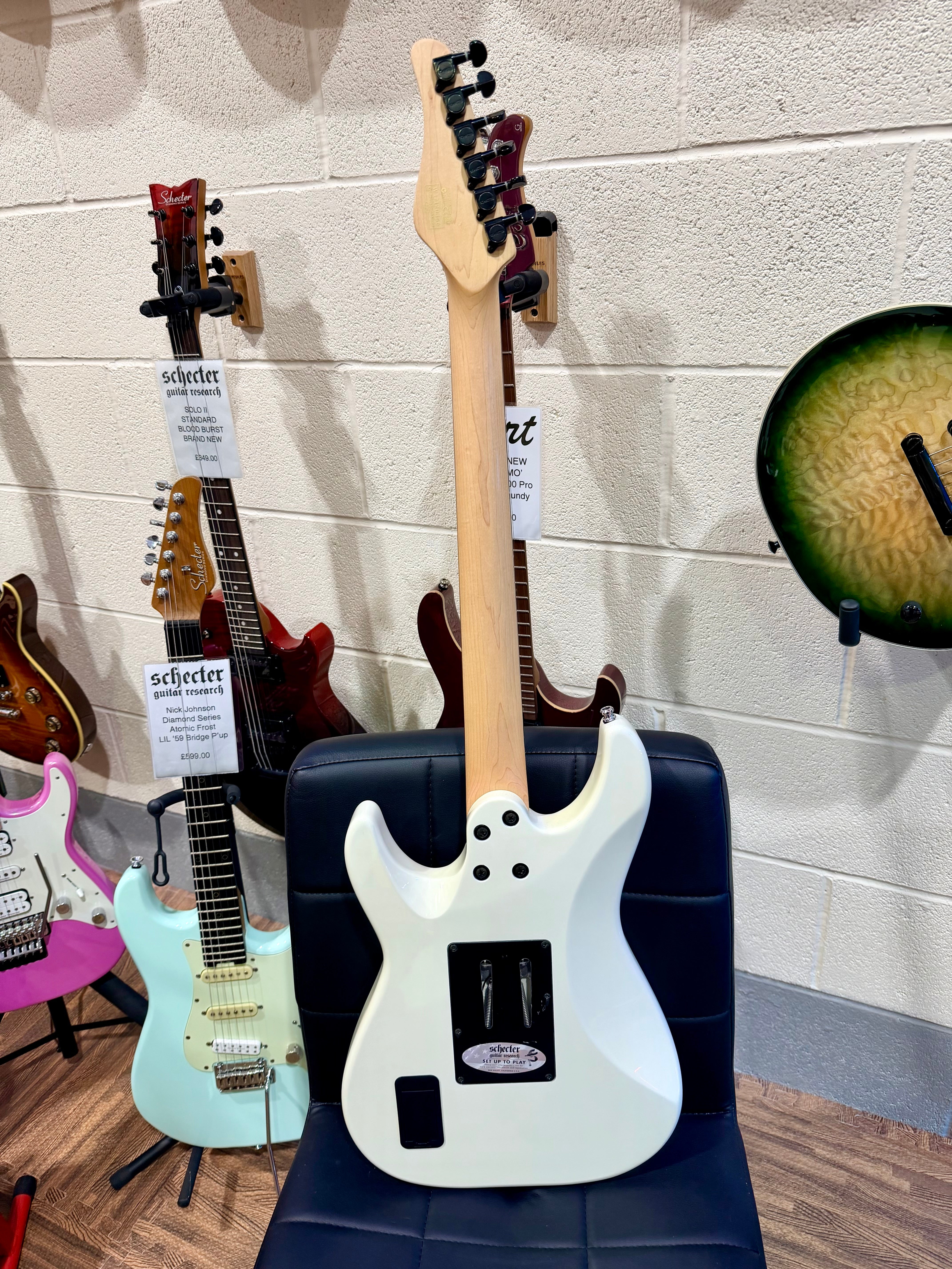 🔥2017🔥 Schecter Sun Valley Super Shredder FR~ Gloss White~ Floyd Rose!