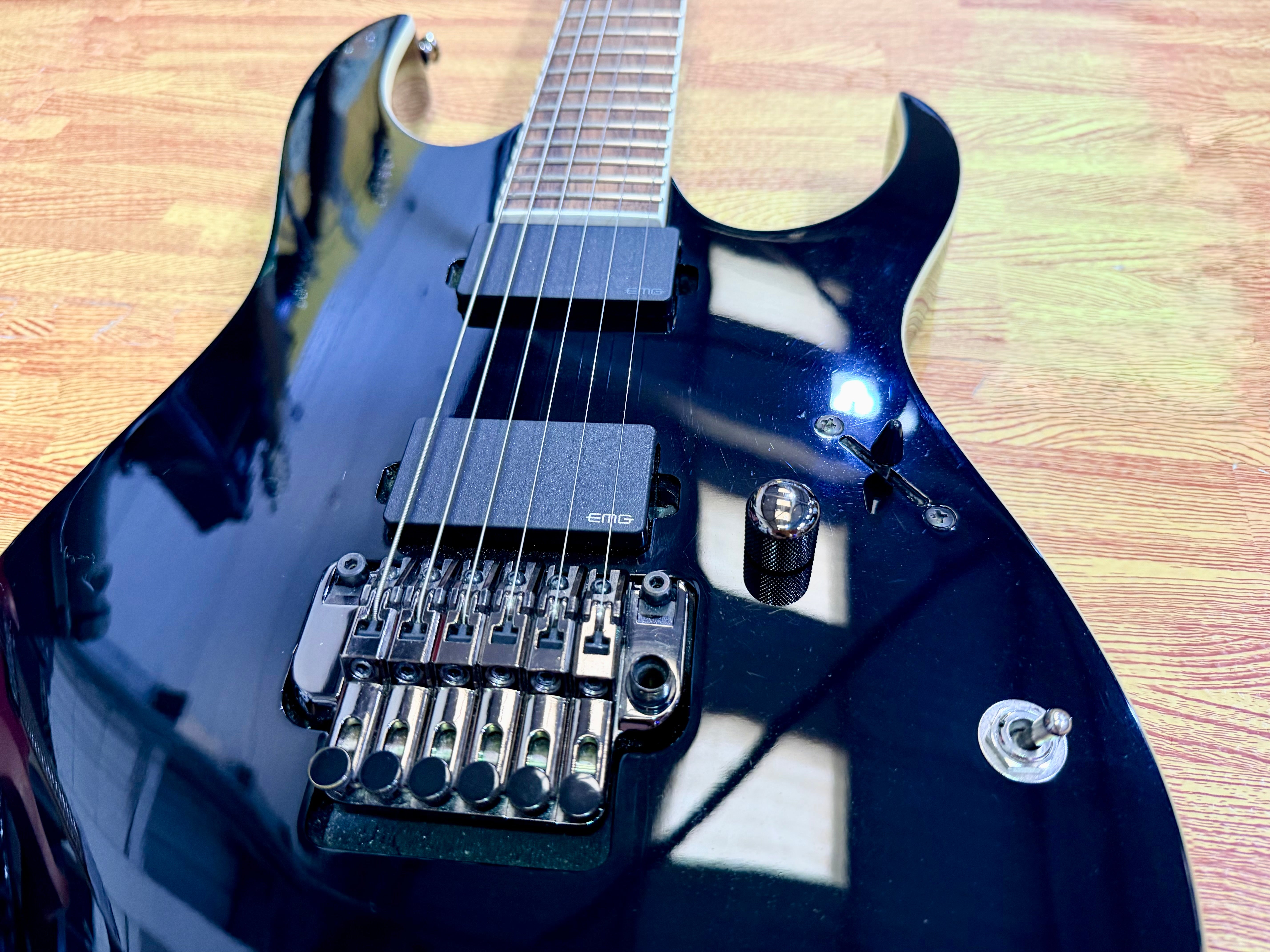 🔥2013🔥 Ibanez RGIR20E Iron Label Black~ EMG 81/60~ 24V Active Battery Mod!