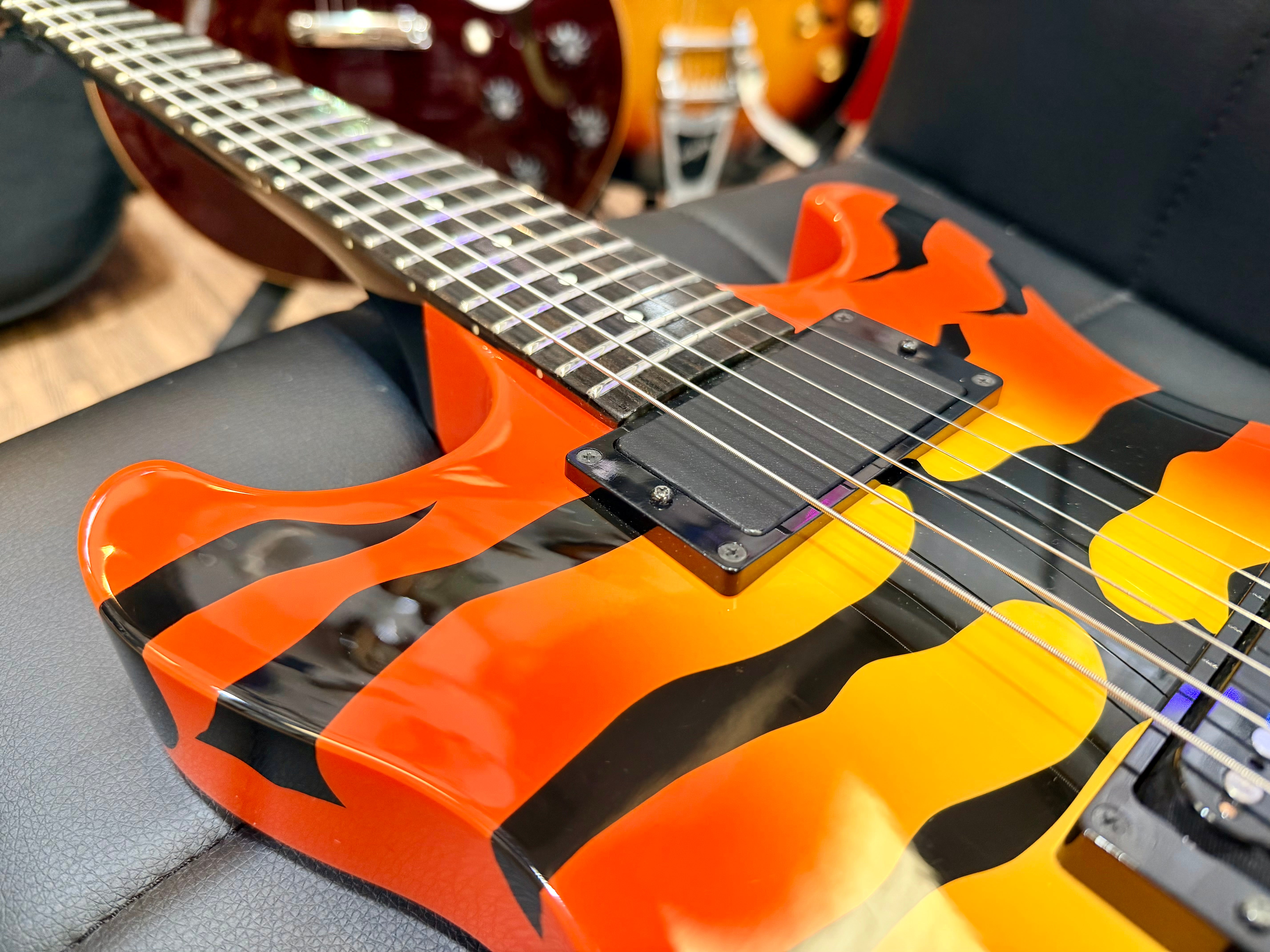 π― Edwards ESP E-SR-Kellogg Orange Tiger~ Sukeroku Ken Yokoyama~Made In Japan π―