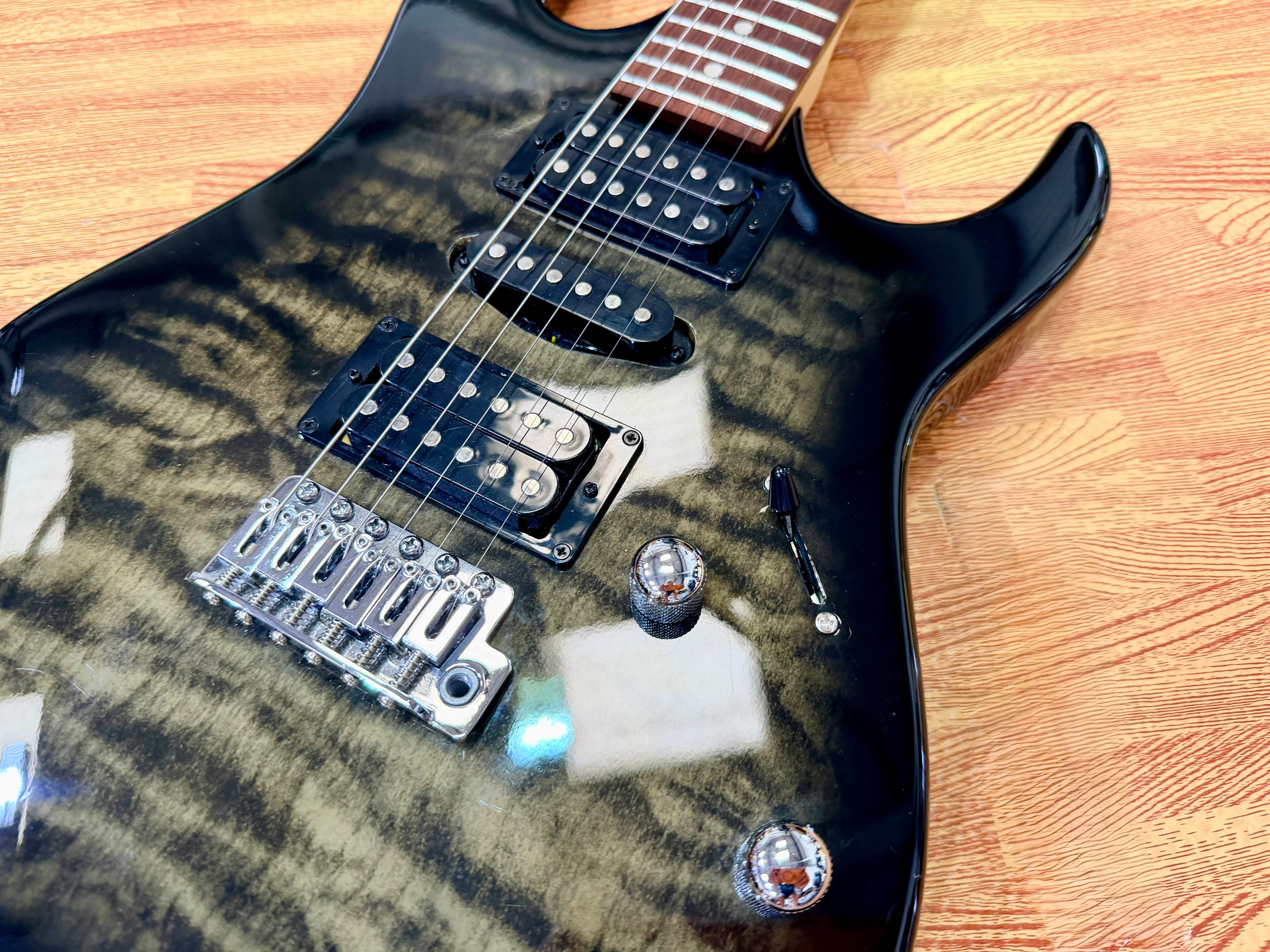 🔥 Ibanez GRX70QA-TKS Transparent Black Burst~ Electric Guitar~2021 Model 🔥