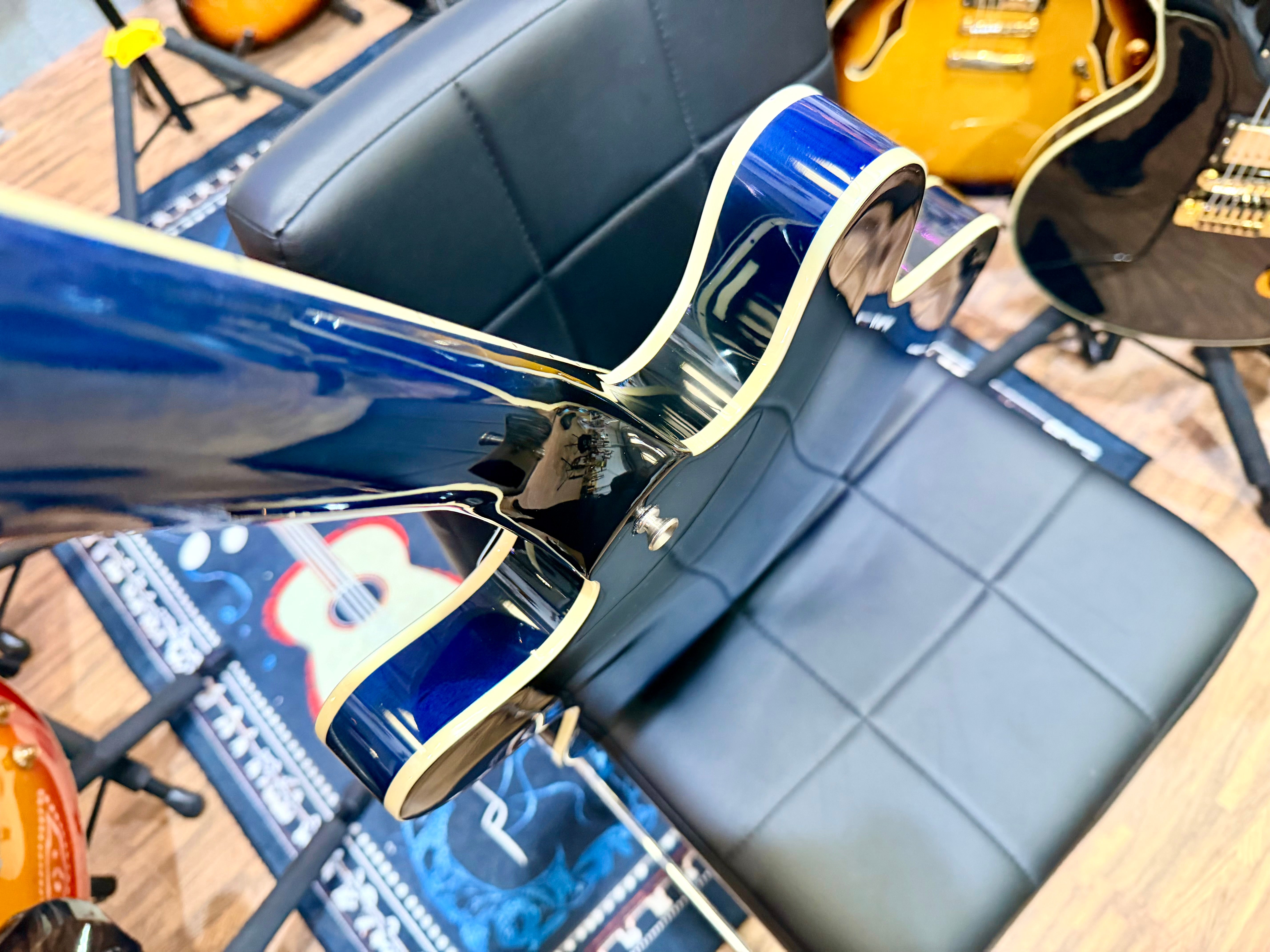 🔥MINT🔥 Vox Bobcat S66 Semi-Hollow ‘335’ Bigsby~ Blue Burst~ 2022 Korea 3 Pickup!